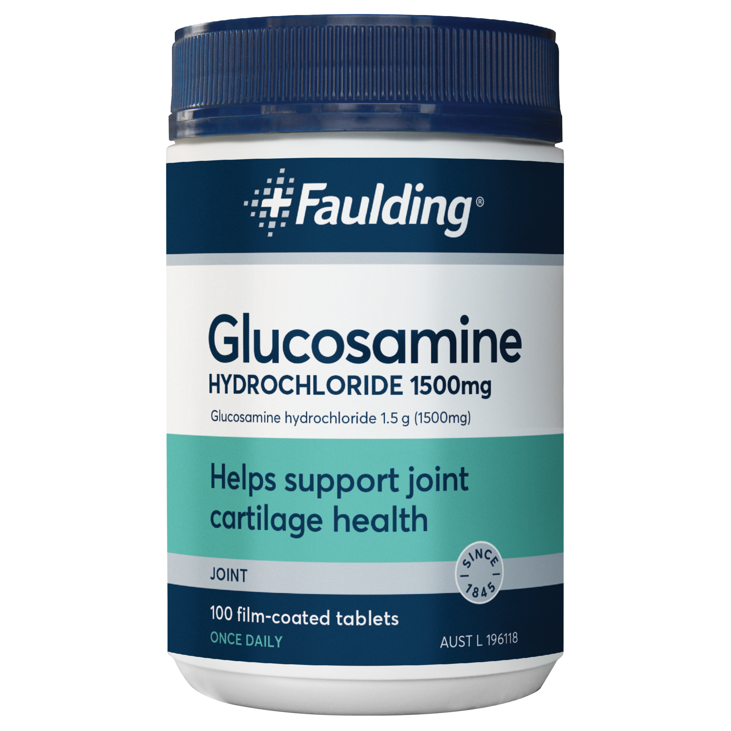 FAULDING GLUCOSAMINE 1500MG 100 TABLETS
