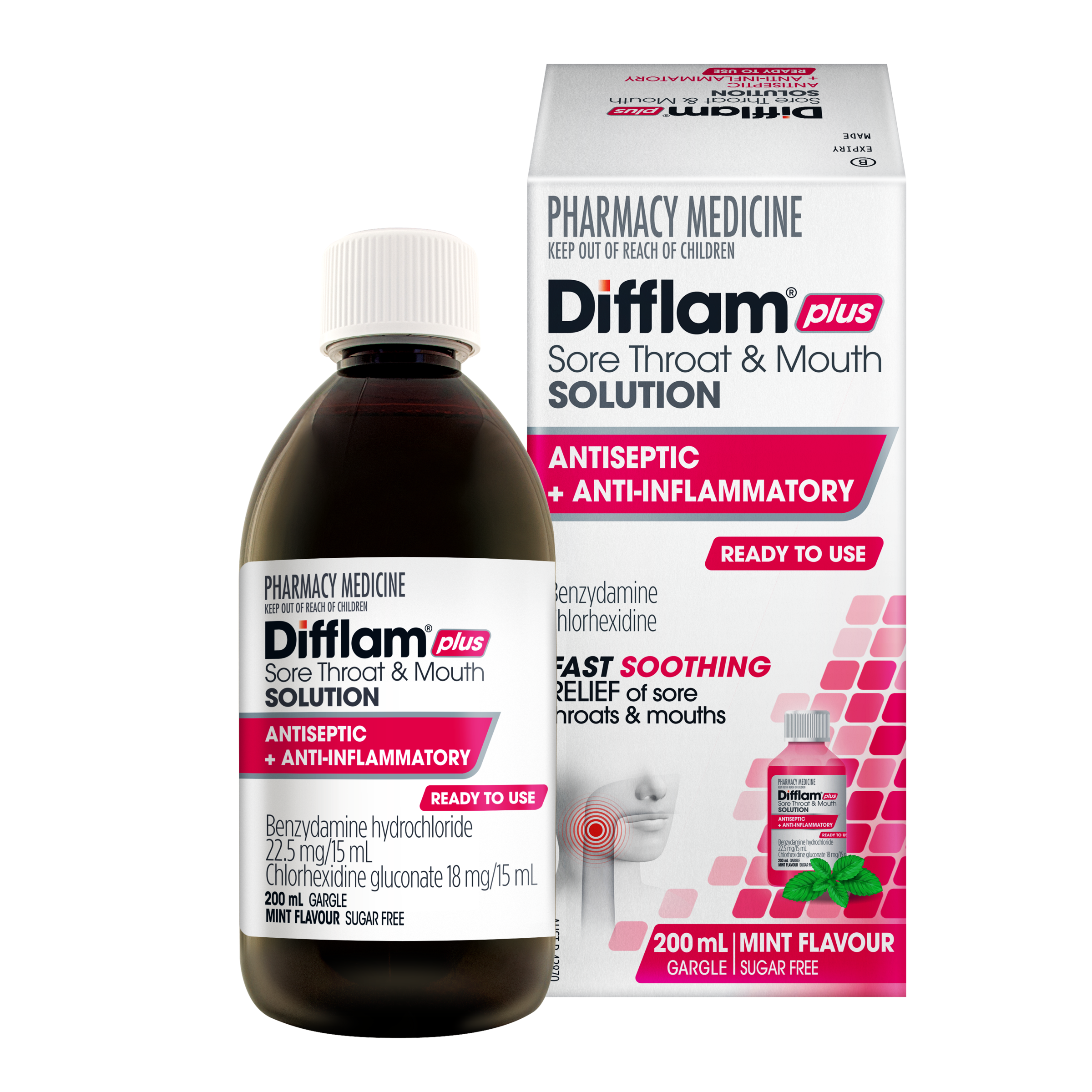 DIFFLAM-C SORE THROAT SOLUTION 200ML - Image 7