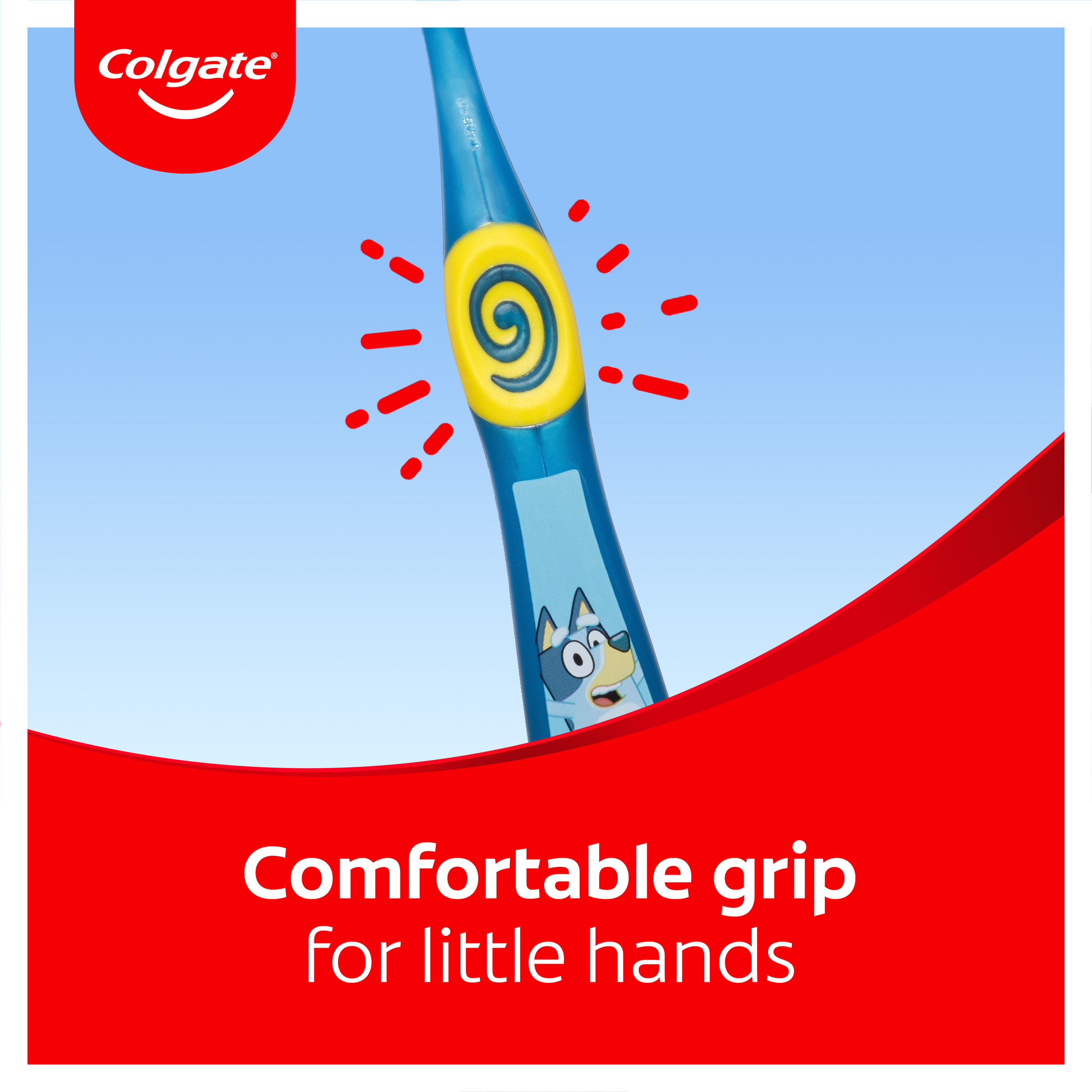 COLGATE TOOTHBRUSH KIDS BLUEY EXTRA SOFT 2-5 YEARS 1 PACK - Image 5