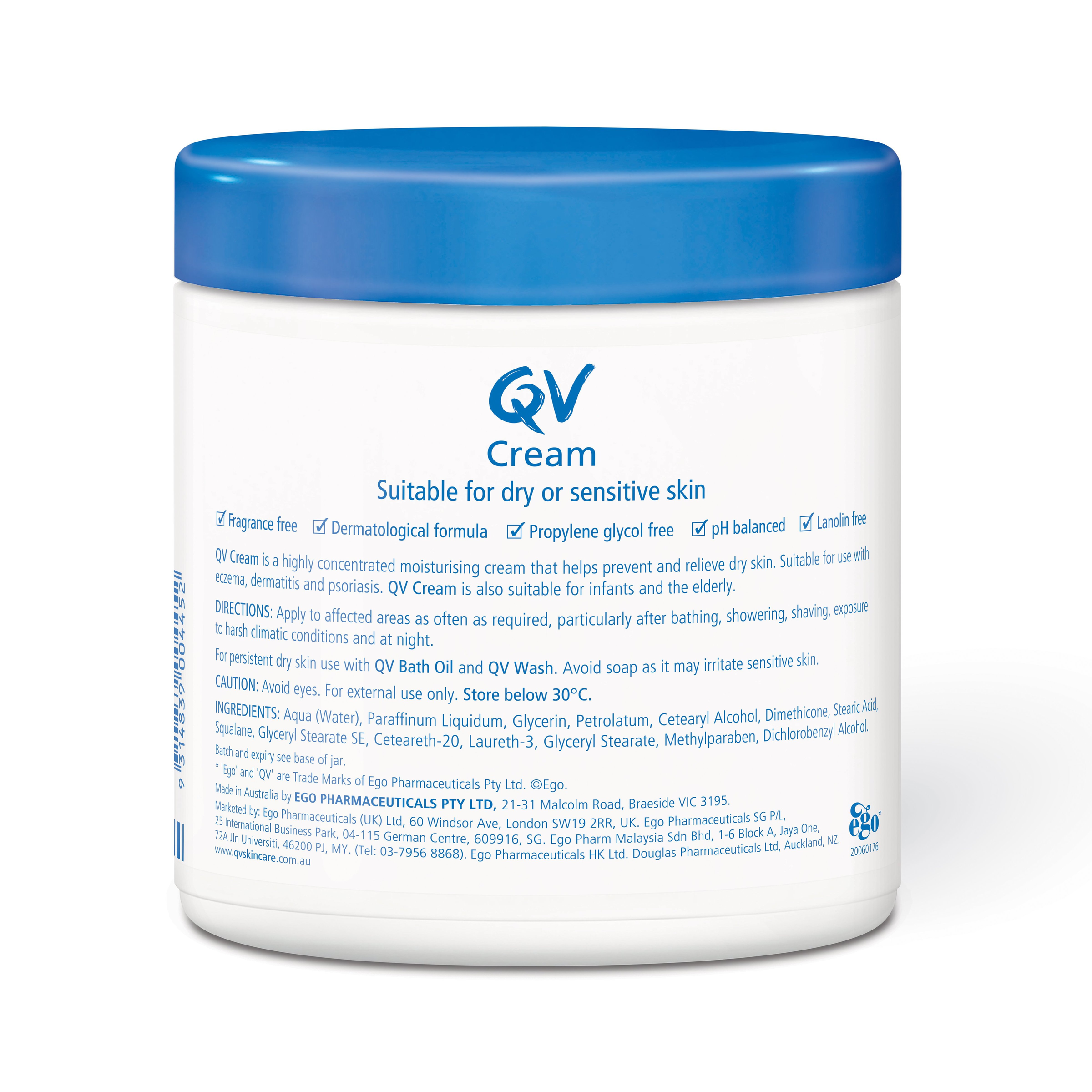 EGO QV CREAM TUB 500G - Image 2