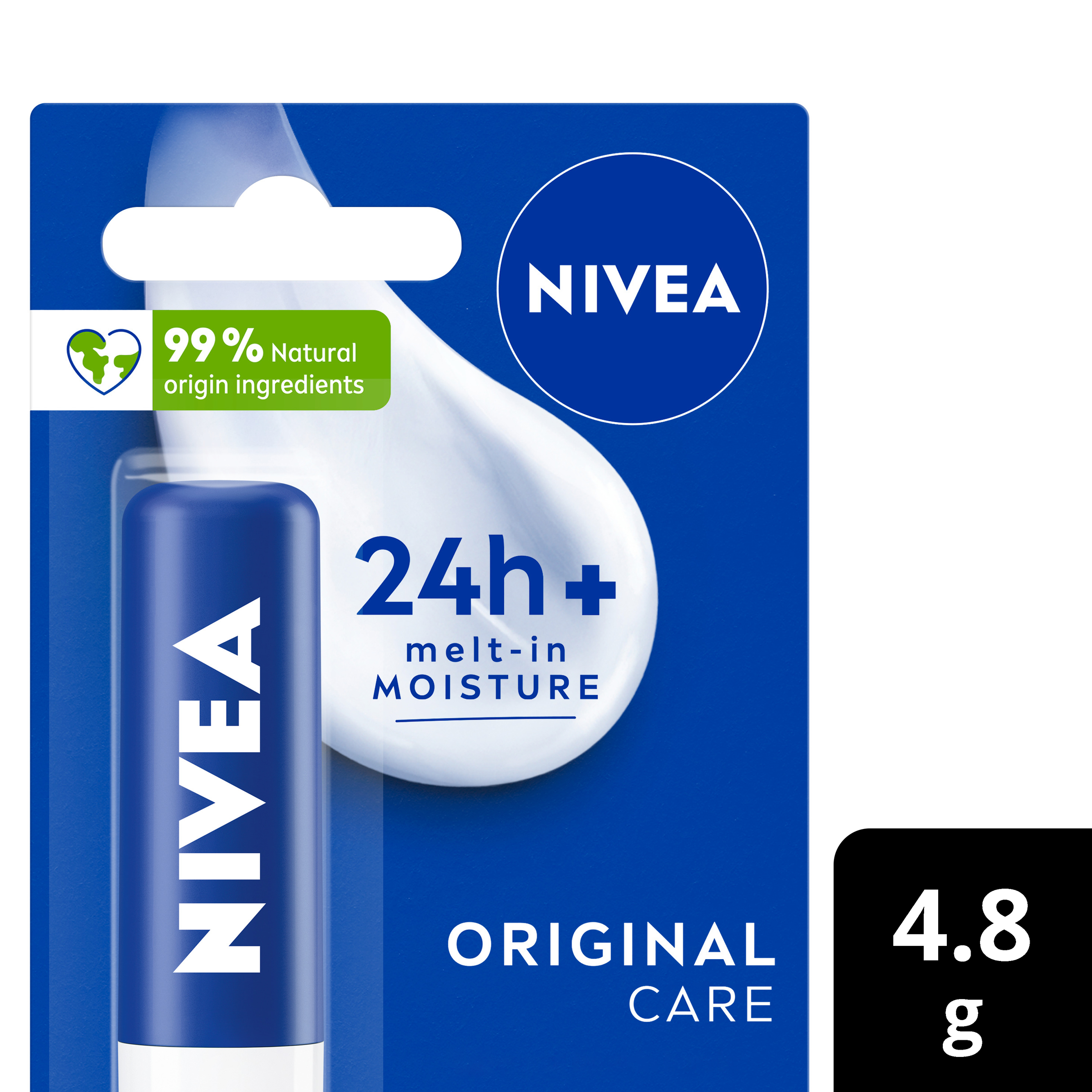 NIVEA LIP BALM STICK ORIGINAL WITH SHEA BUTTER 4.8G - Image 9