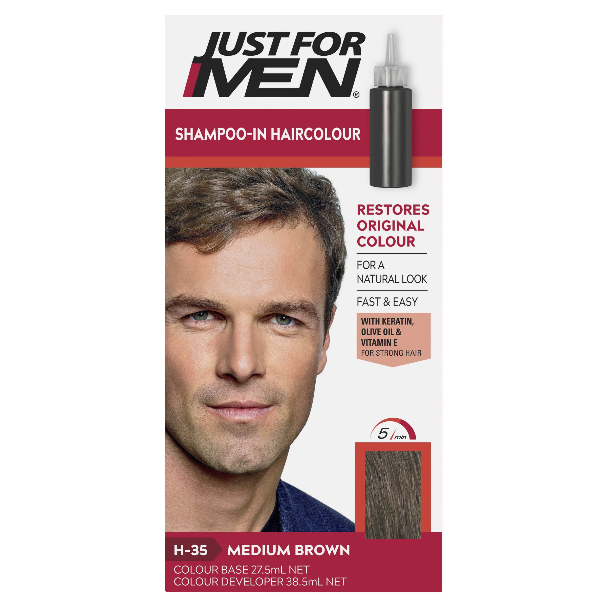 JUST FOR MEN NATURAL MEDIUM BROWN - Image 2