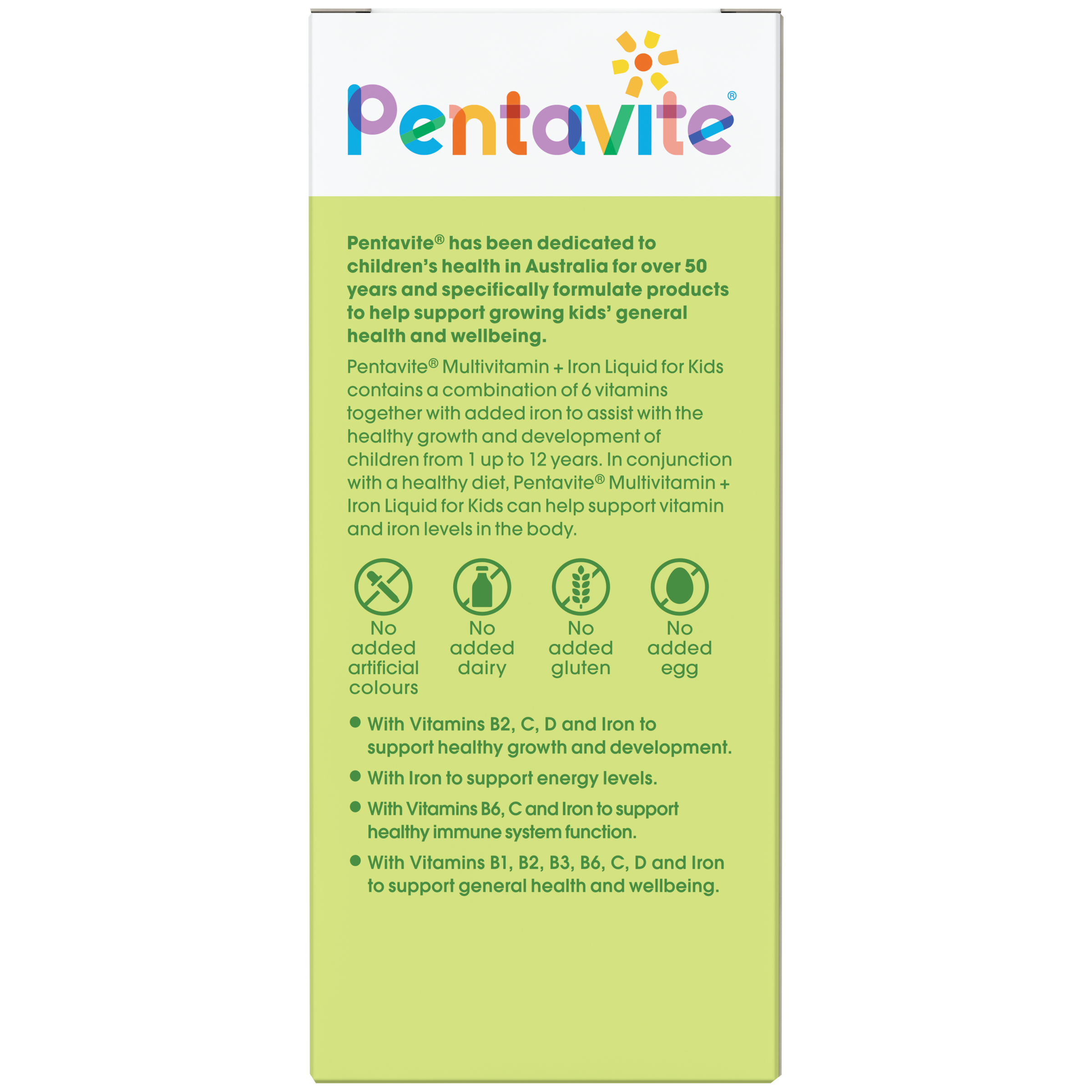 PENTA-VITE KIDS MULTIVITAMIN 1-12 YEARS LIQUID 200ML - Image 2