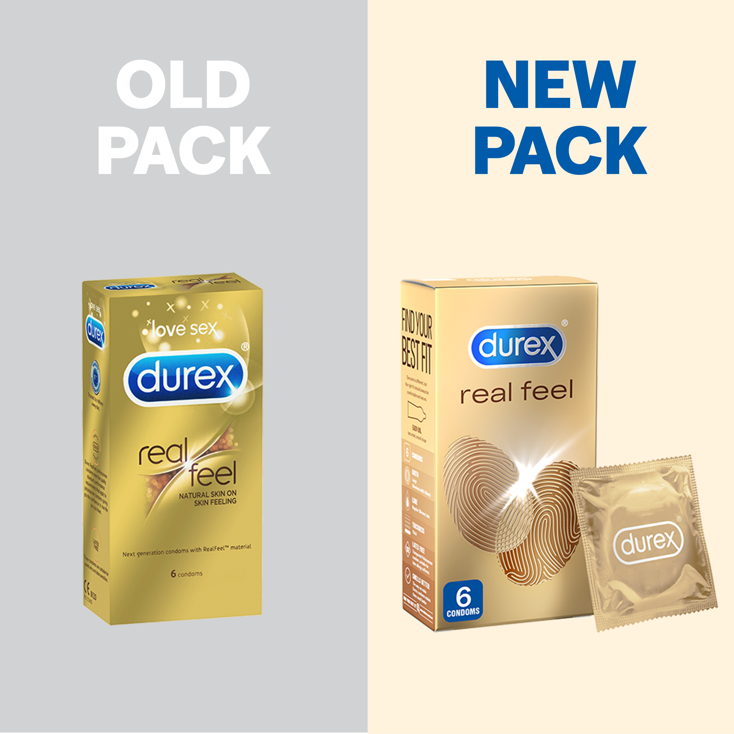 DUREX REAL FEEL CONDOMS 6 PACK - Image 2