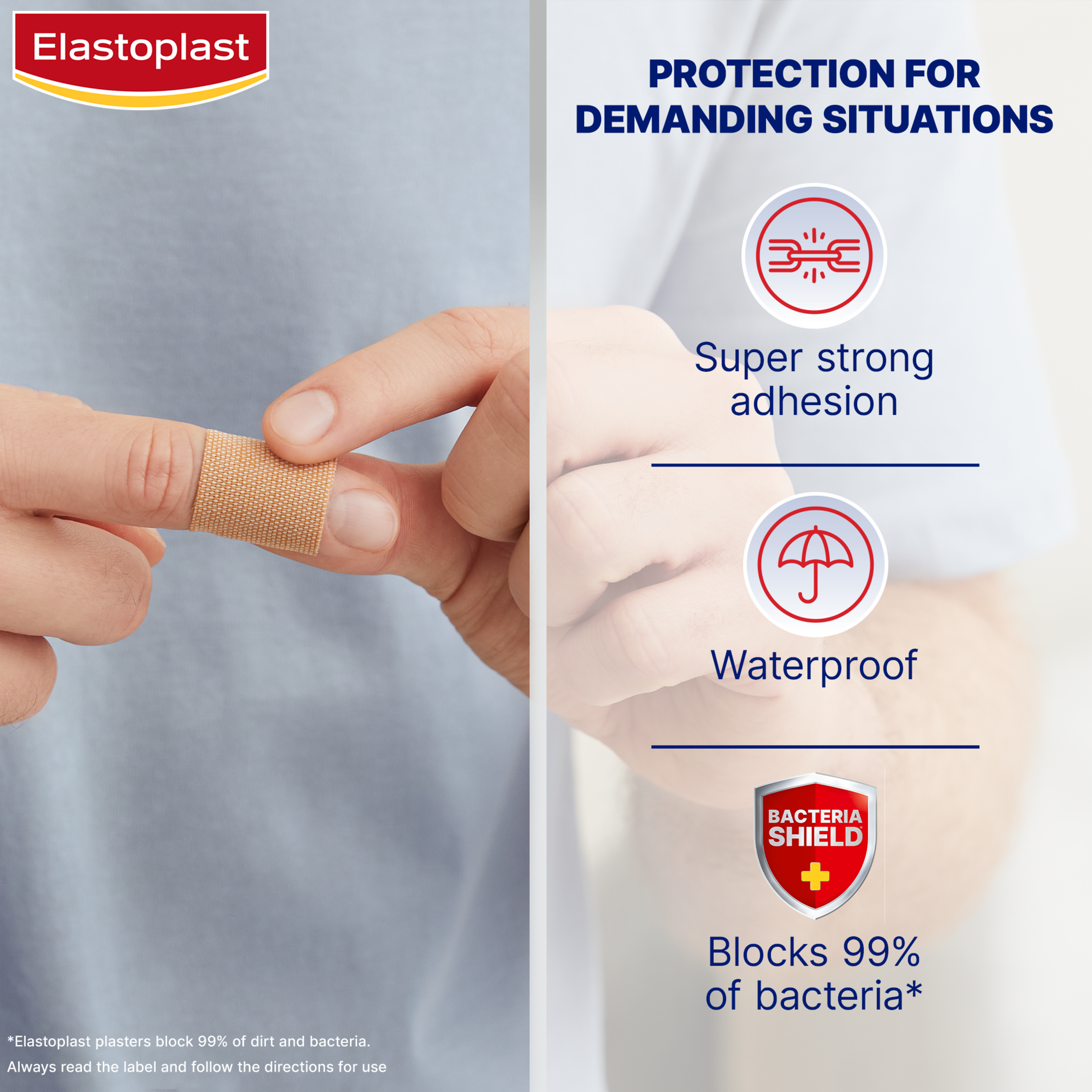 ELASTOPLAST HEAVY FABRIC WATERPROOF STRIPS XL 10 PACK - Image 4