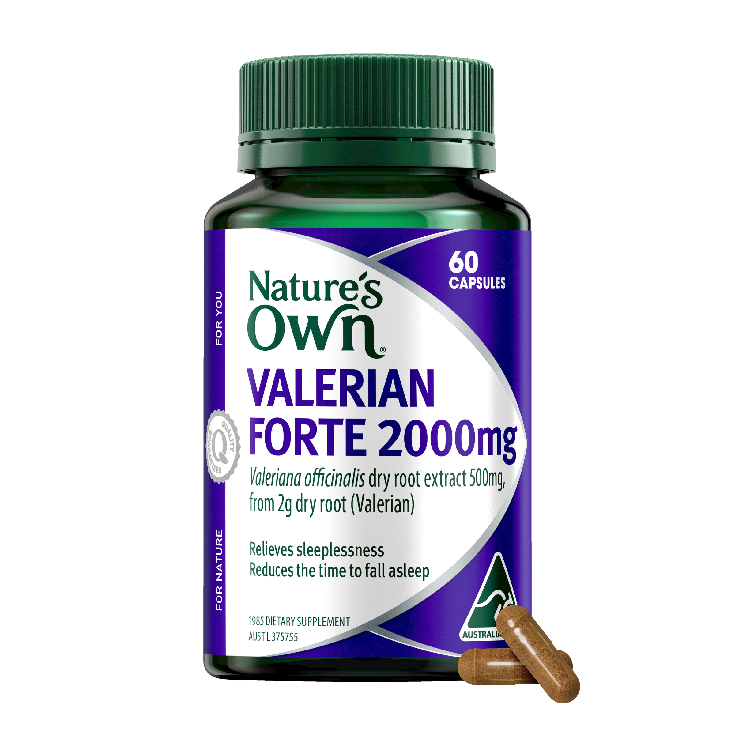 NATURES OWN VALERIAN FORTE 2000MG 60 CAPSULES - Image 10