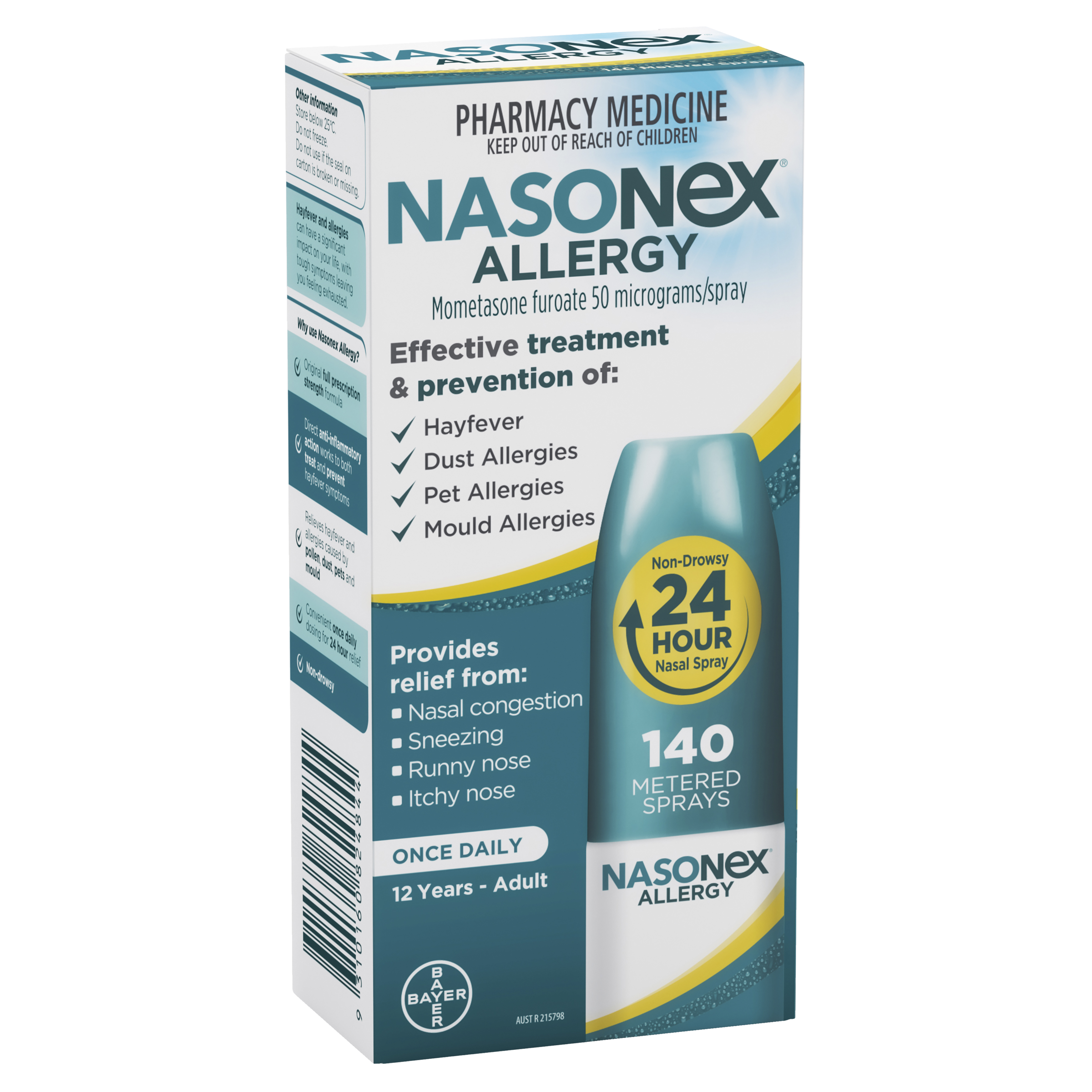 NASONEX ALLERGY 140 METERED DOSE SPRAY