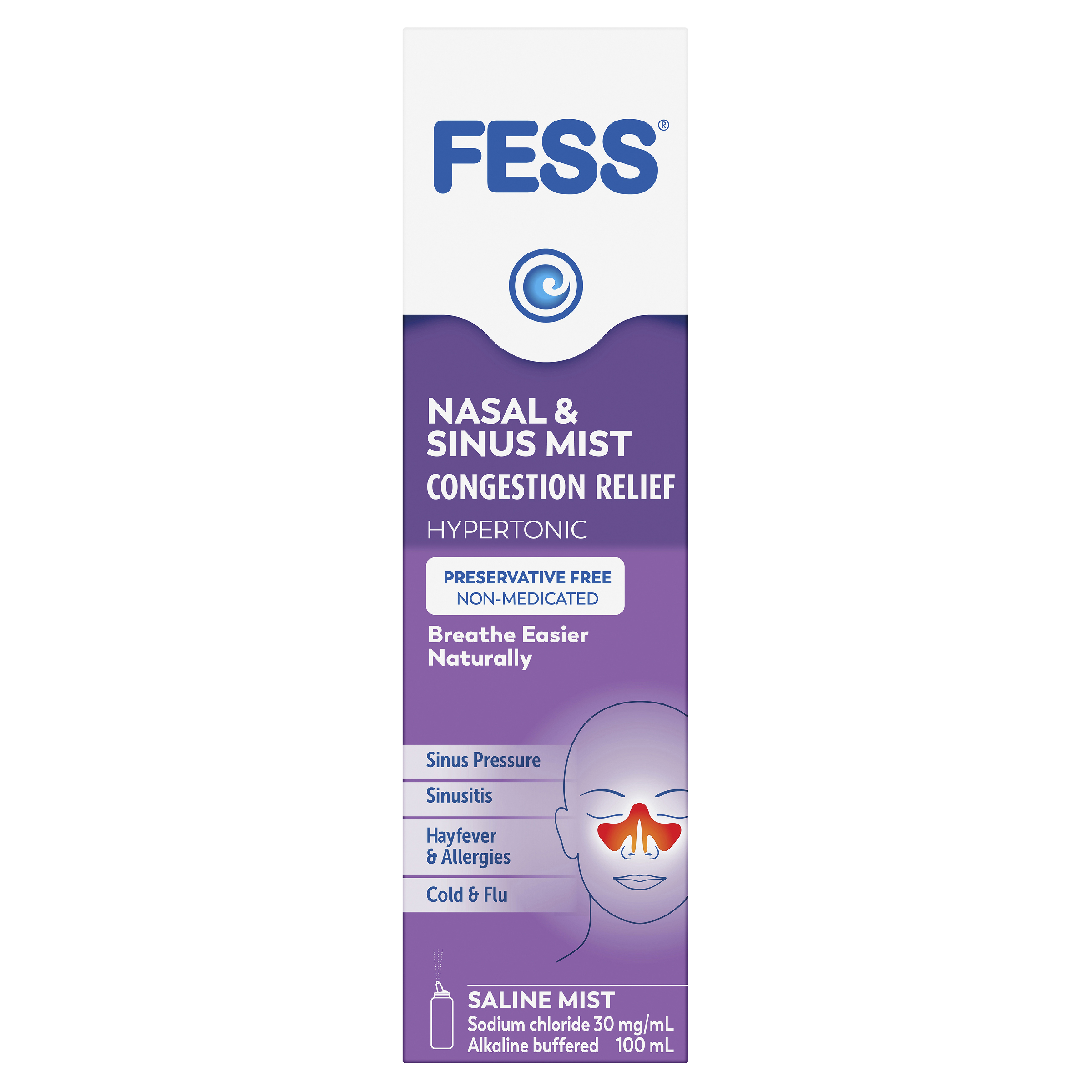 FESS SINU-CLEANSE HYPERTONIC SPRAY 100ML - Image 2