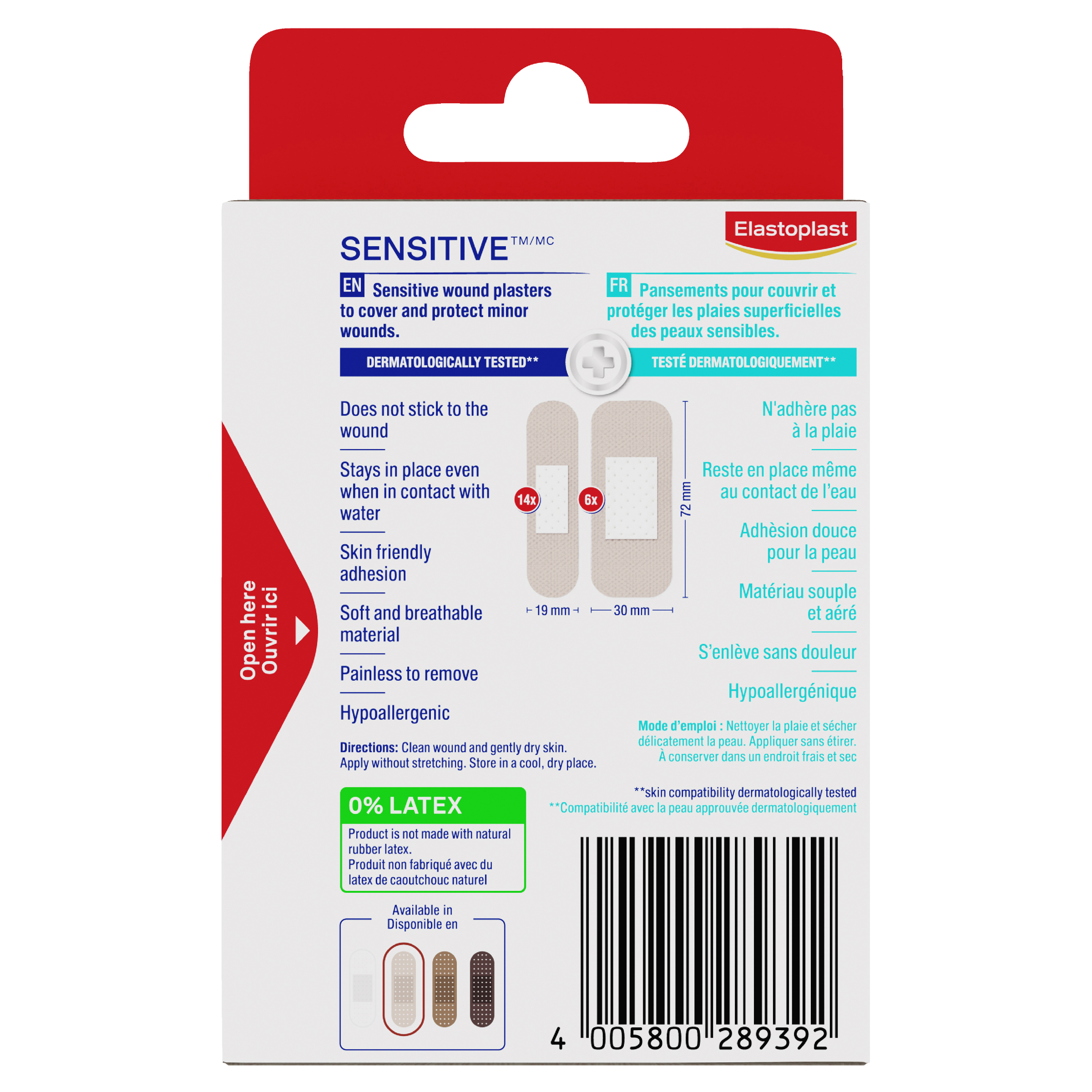 ELASTOPLAST SENSITIVE STRIPS LIGHT 20 PACK - Image 4