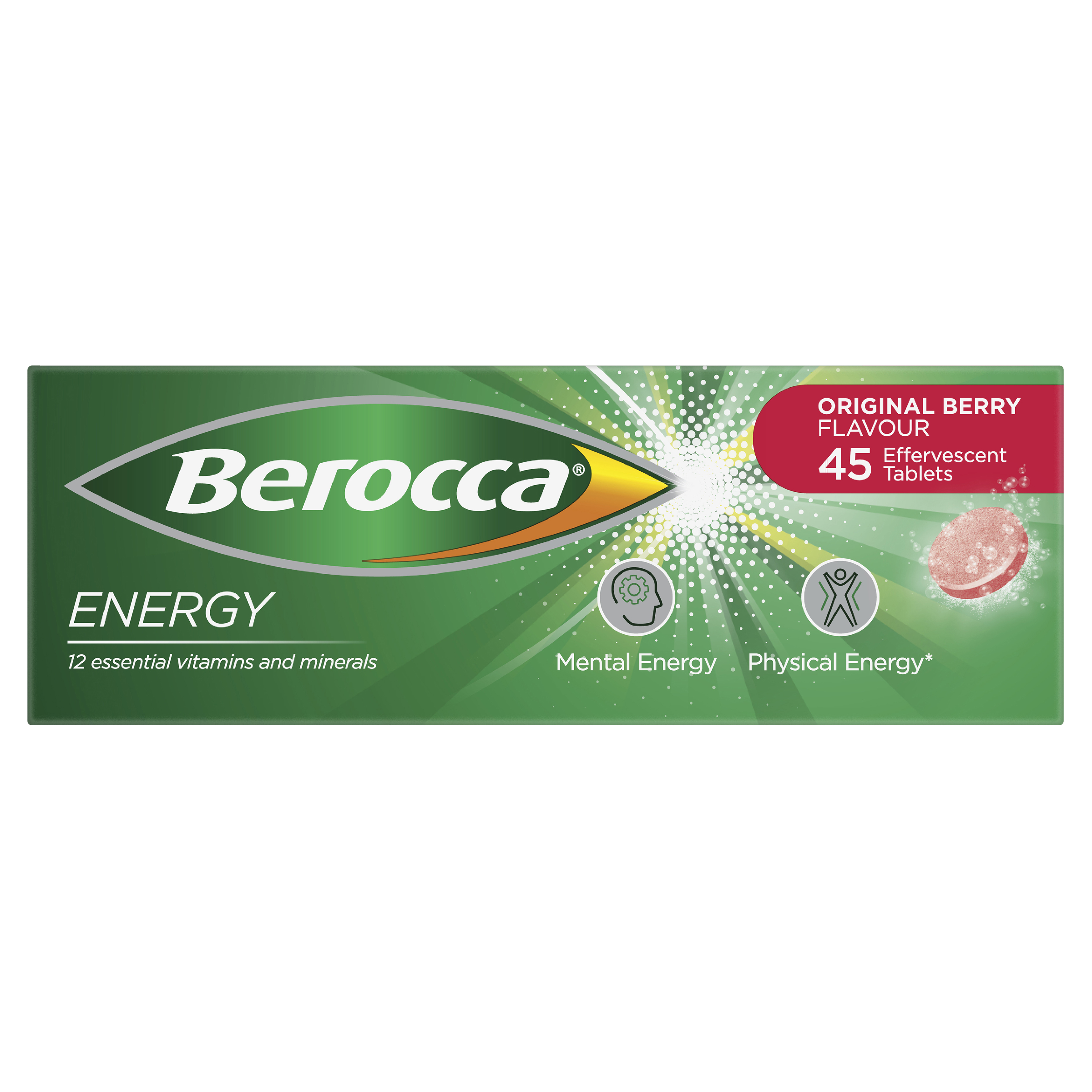 BEROCCA EFFERVESCENT ORIGINAL BERRY 45 TABLETS - Image 6