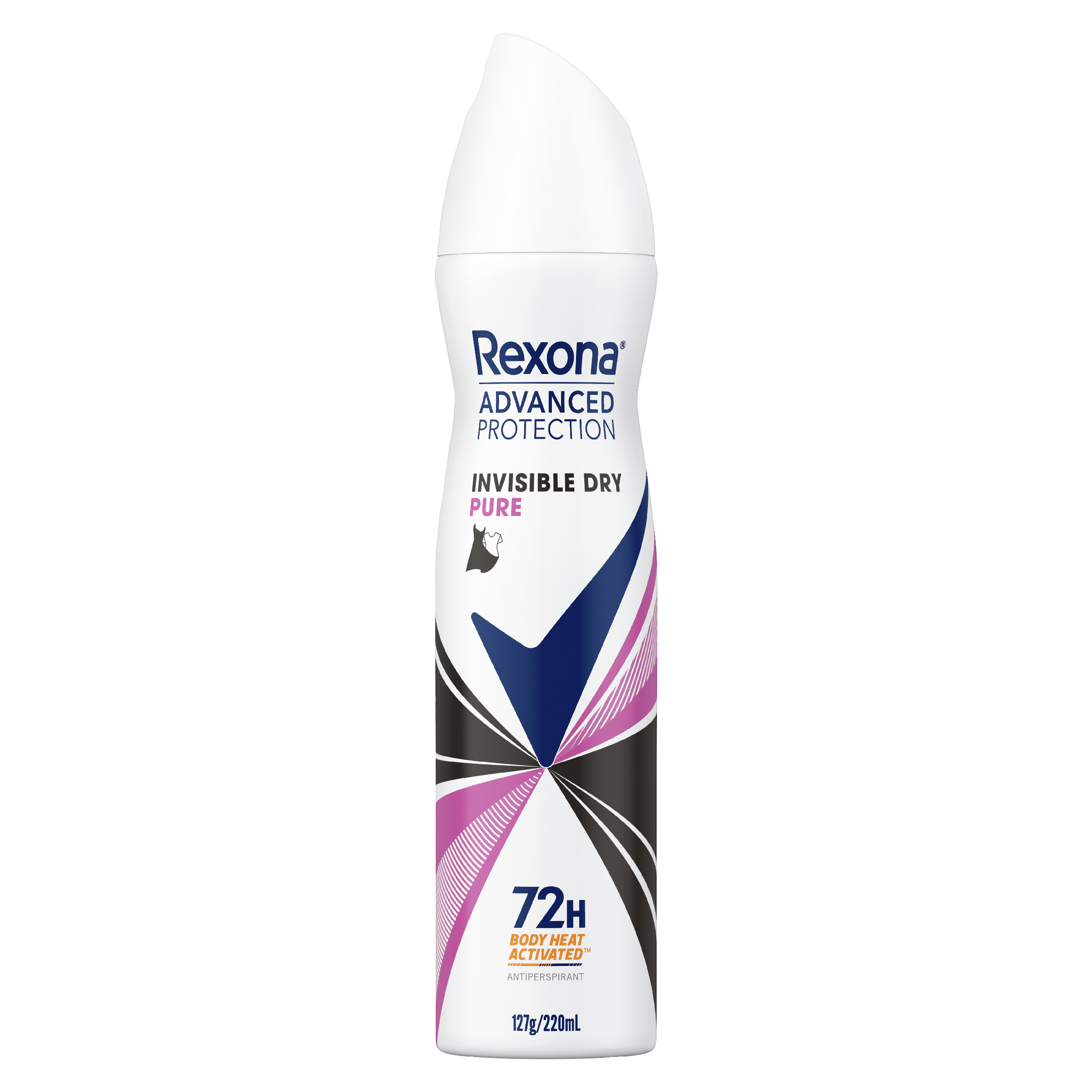REXONA WOMEN ADVANCE PROTECT ANTIPERSPIRANT INVISIBLE PURE 72HR 220ML