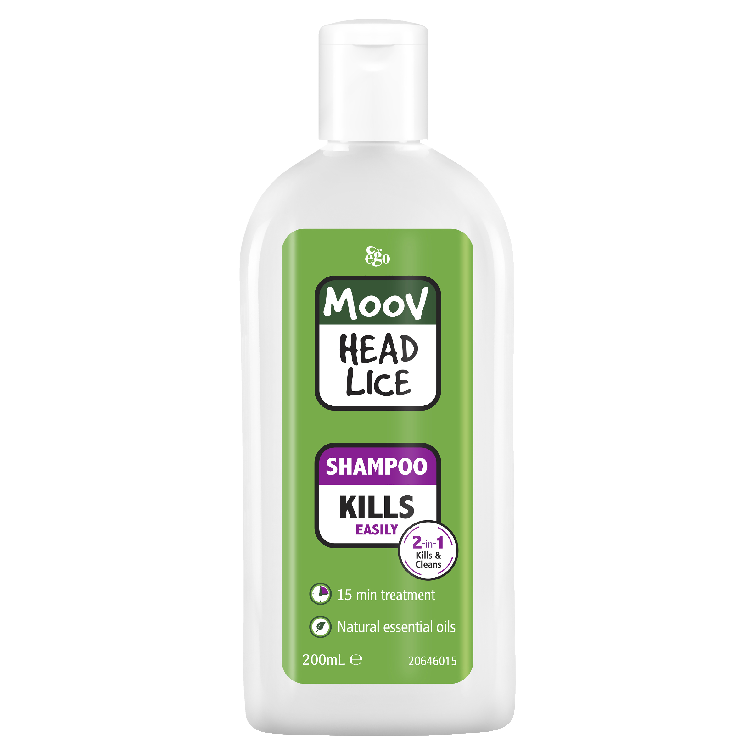 EGO MOOV HEAD LICE SHAMPOO 200ML - Image 2
