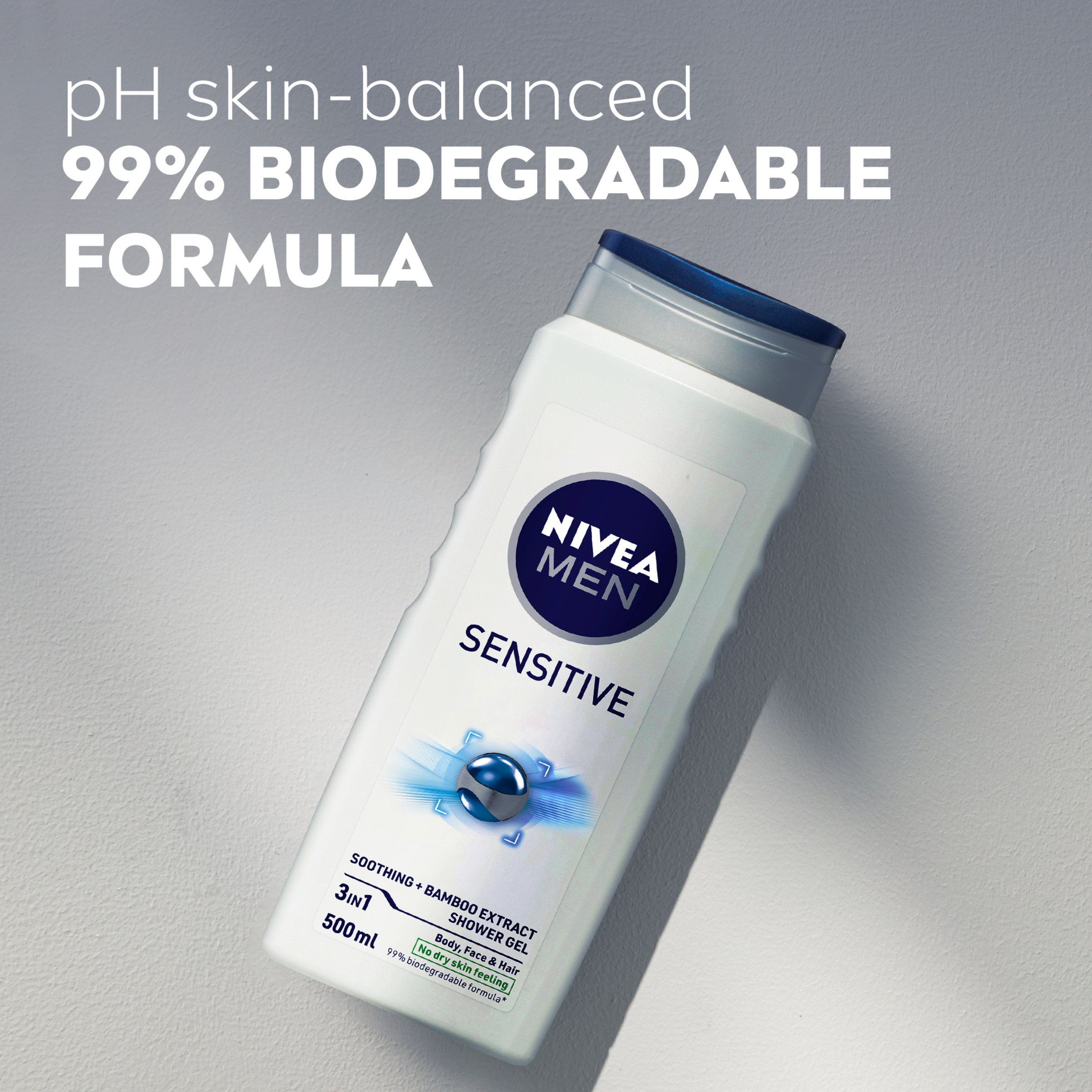 NIVEA MEN SHOWER GEL SENSITIVE 500ML - Image 5