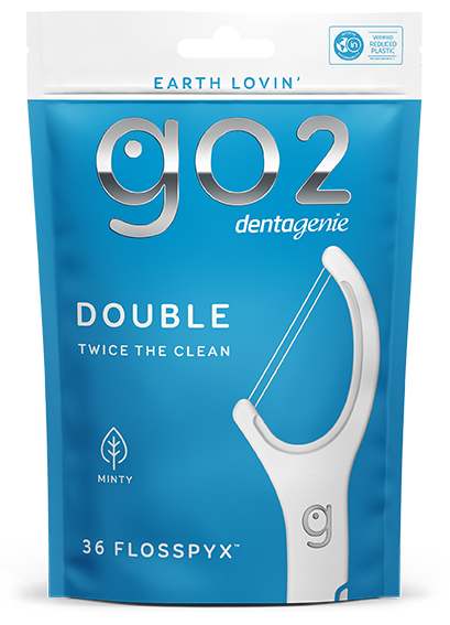 GO2 DENTAGENIE FLOSS PICKS DOUBLE MINTY 36 PACK