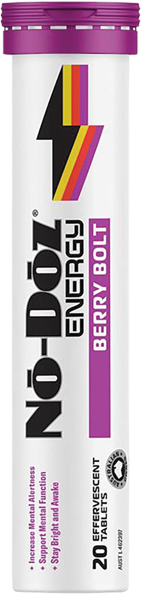 NO DOZ ENERGY BERRY BOLT EFFERVESCENT 20 TABLETS