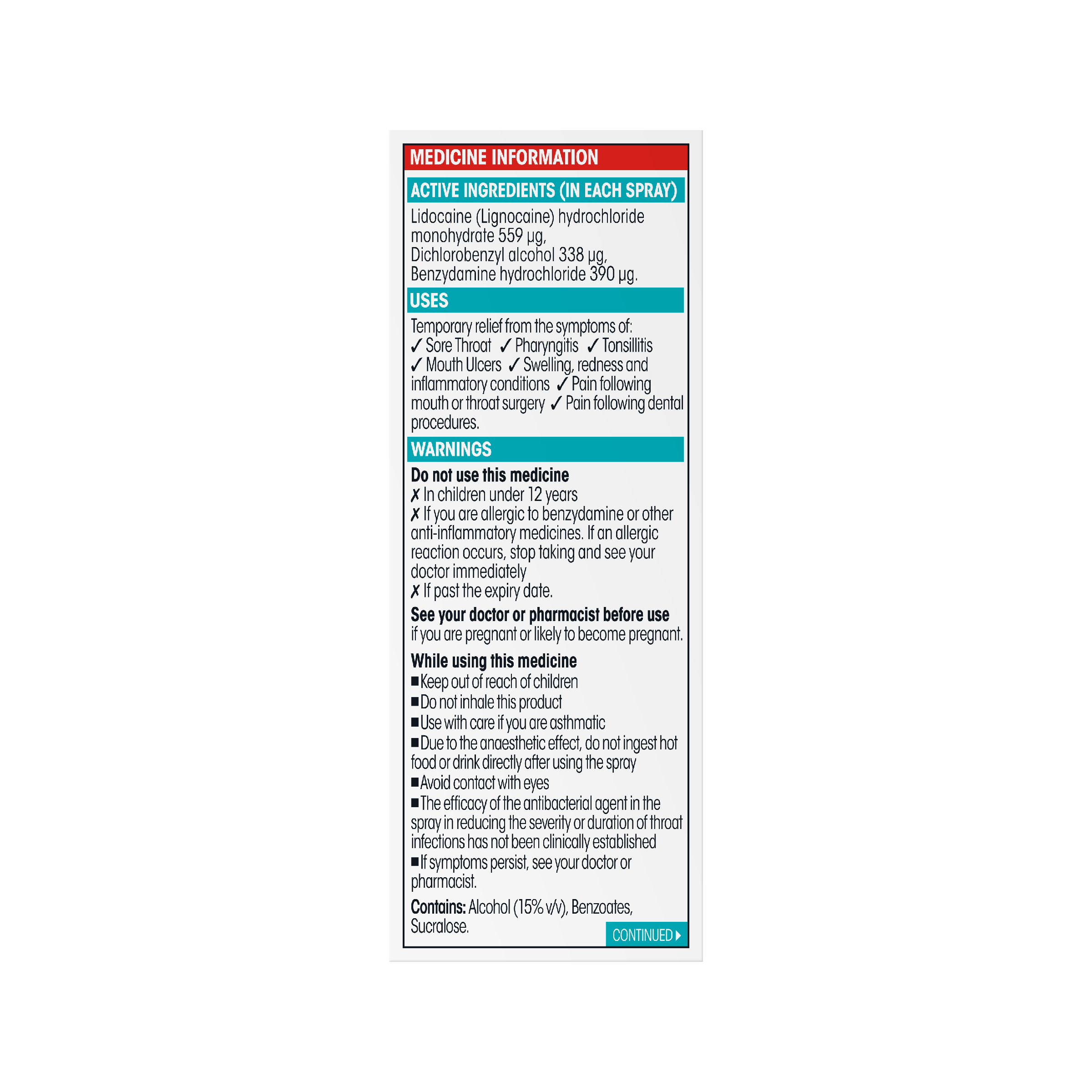 DIFFLAM PLUS ANAESTHETIC SORE THROAT SPRAY 30ML - Image 4