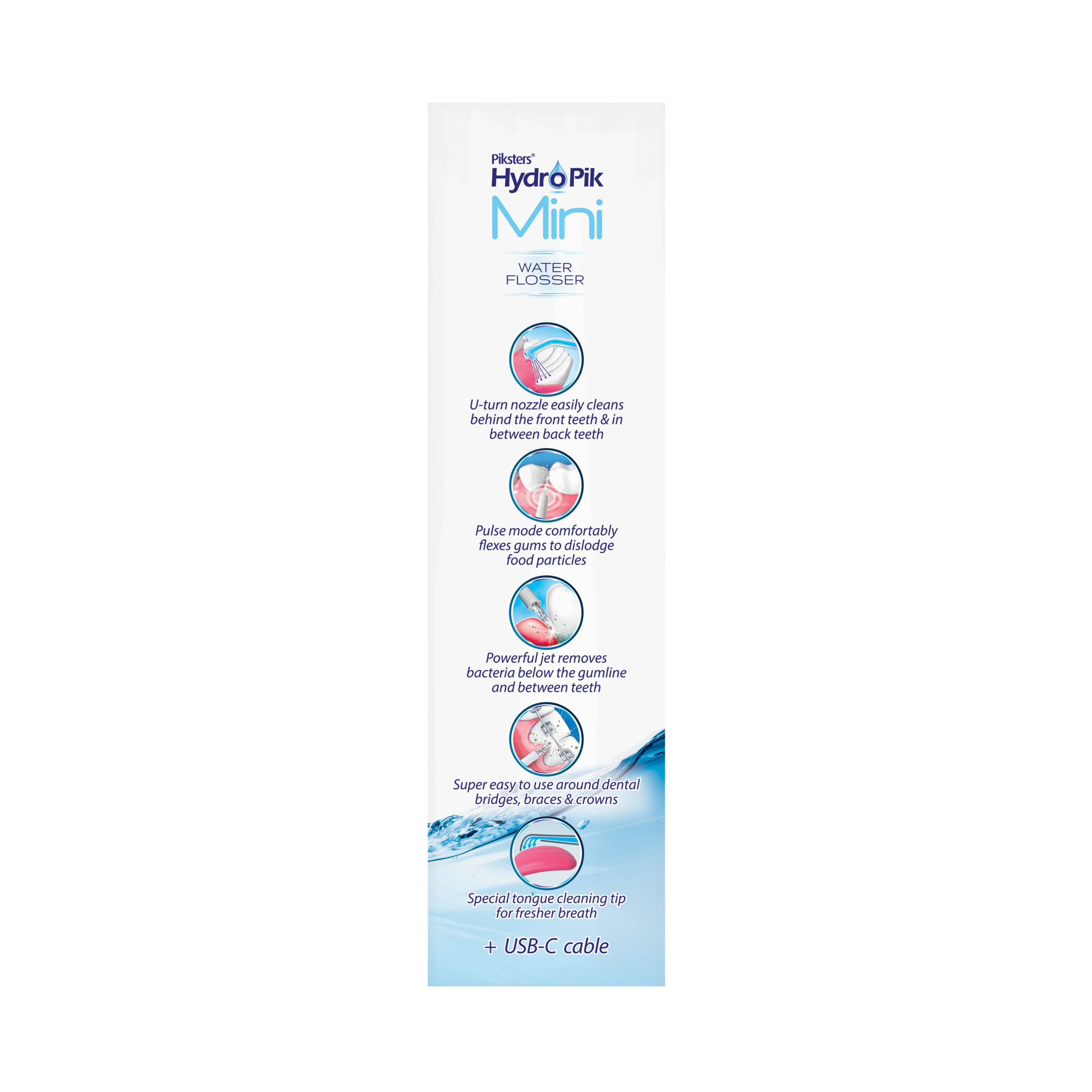 PIKSTERS HYDROPIK WATER FLOSSER CORDLESS MINI - Image 3