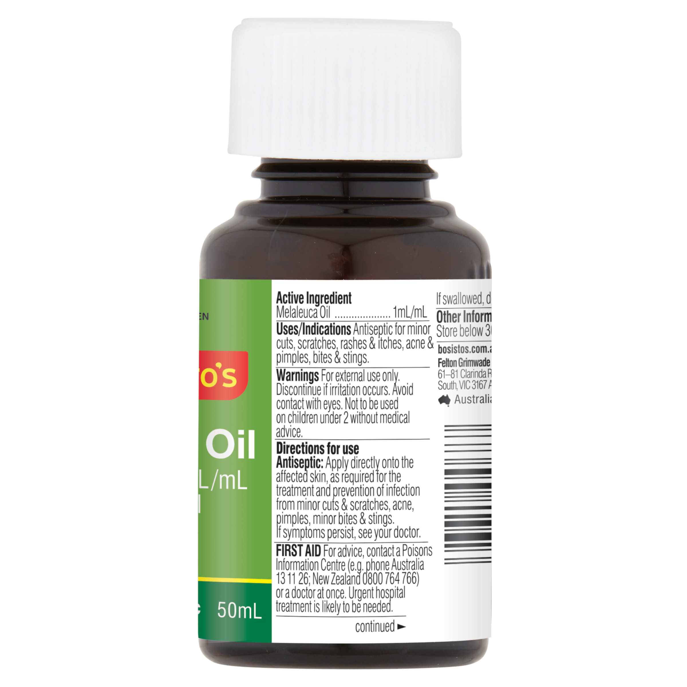 BOSISTOS TEA TREE OIL 50ML - Image 2