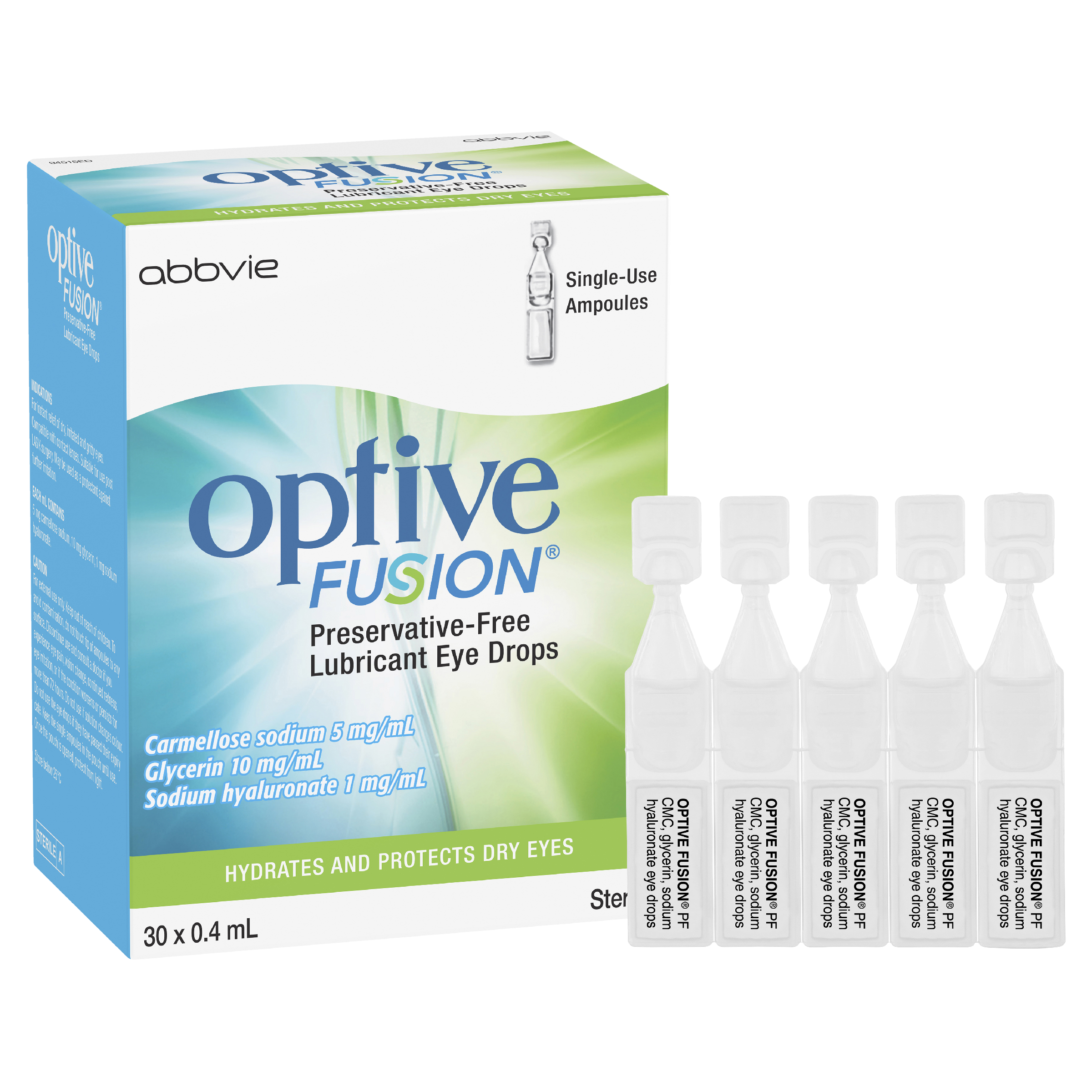OPTIVE FUSION LUBRICANT EYE DROPS  0.4ML 30 PACK - Image 8