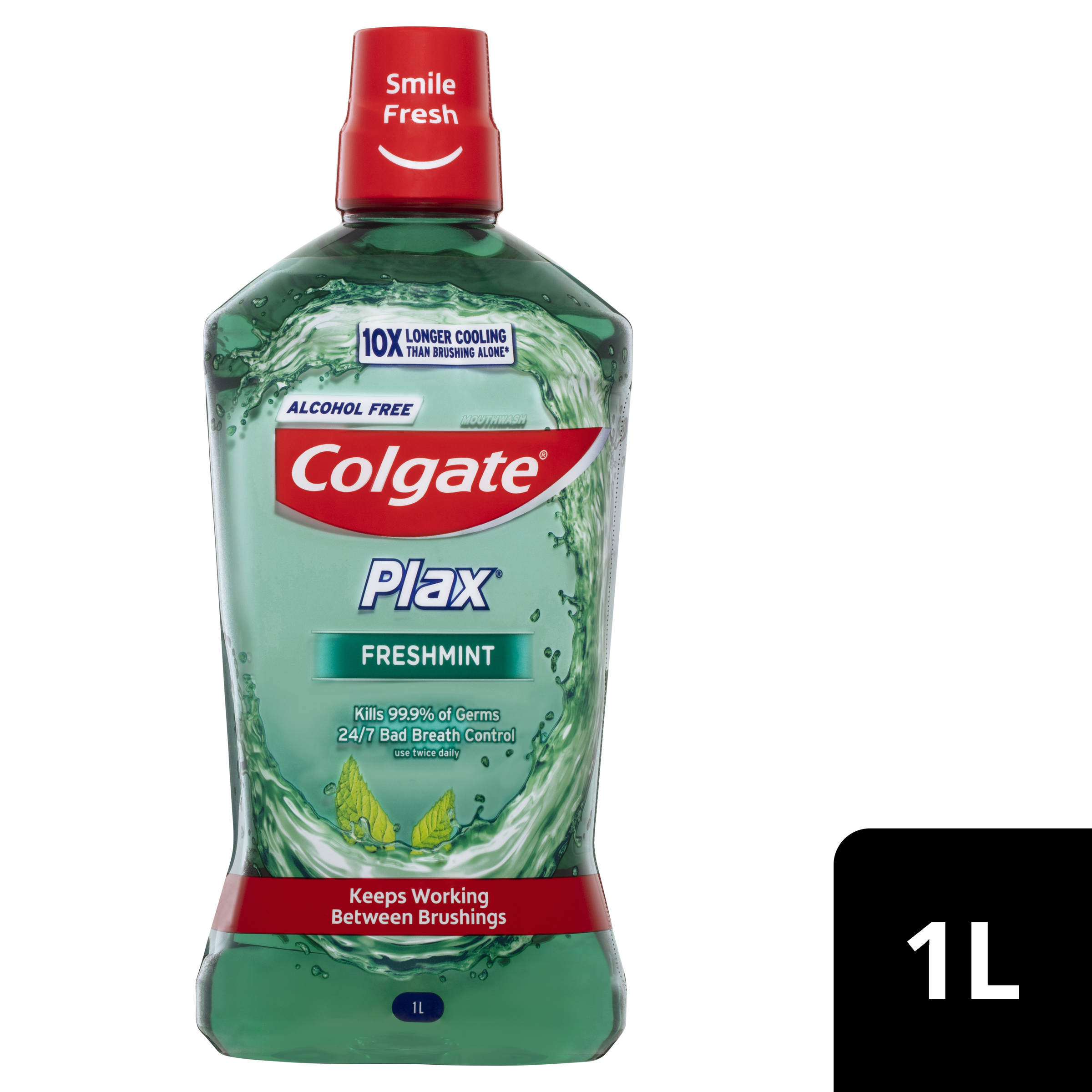 COLGATE MOUTHWASH PLAX ALCOHOL FREE FRESHMINT 1 LITRE - Image 8
