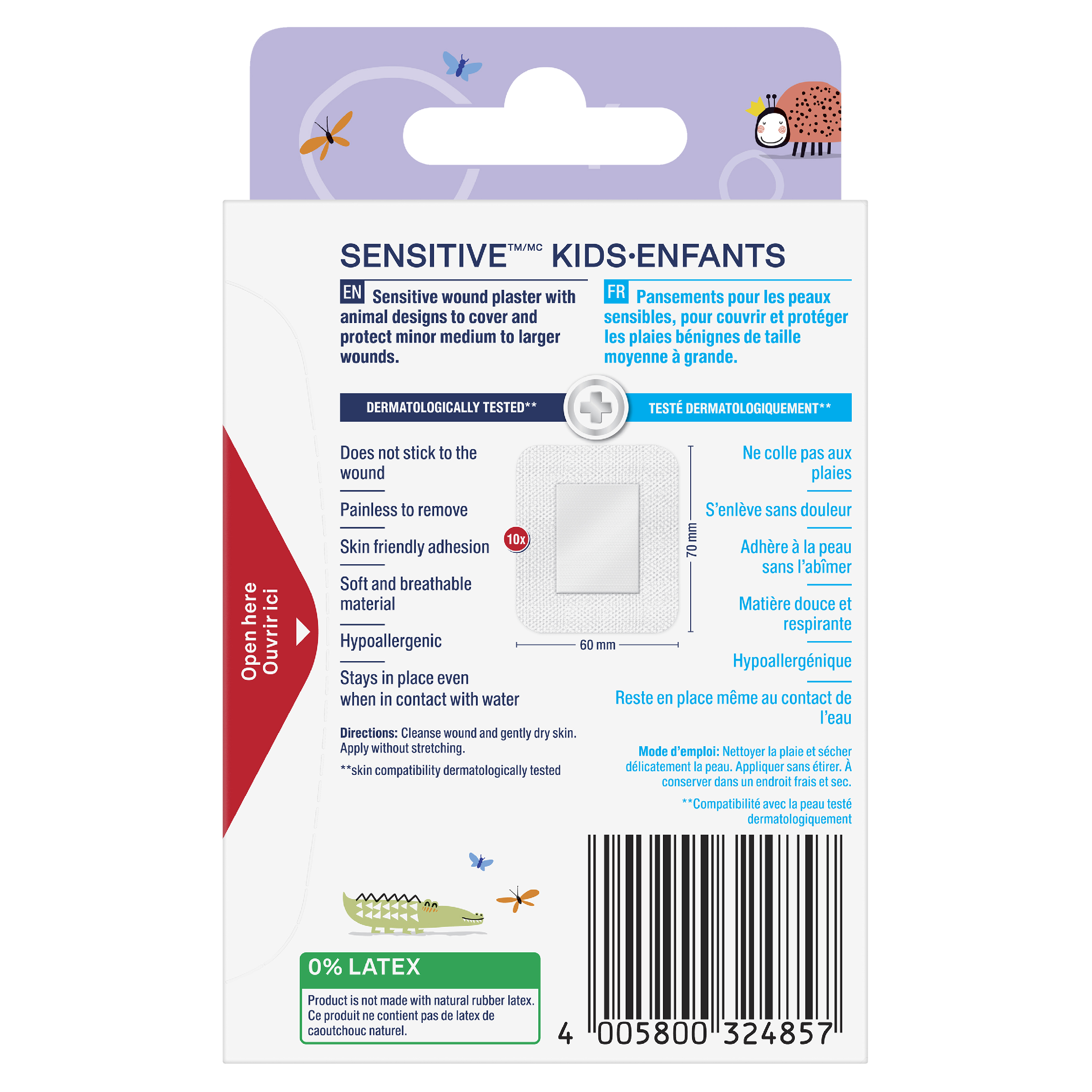 ELASTOPLAST KIDS SENSITIVE XL 10 PACK - Image 2