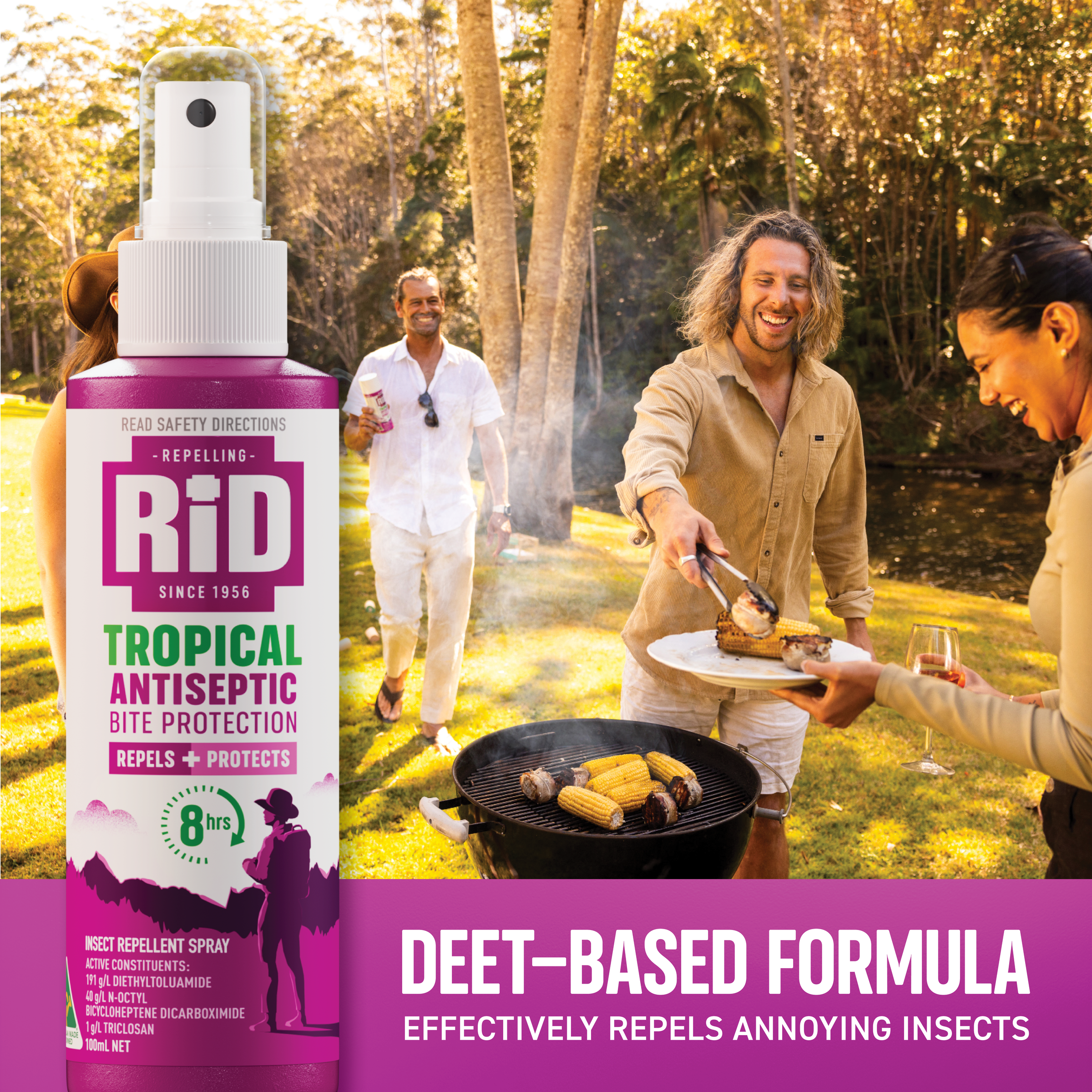 RID TROPICAL REPELLENT MEDI BITE PROTECT SPRAY 100ML - Image 3