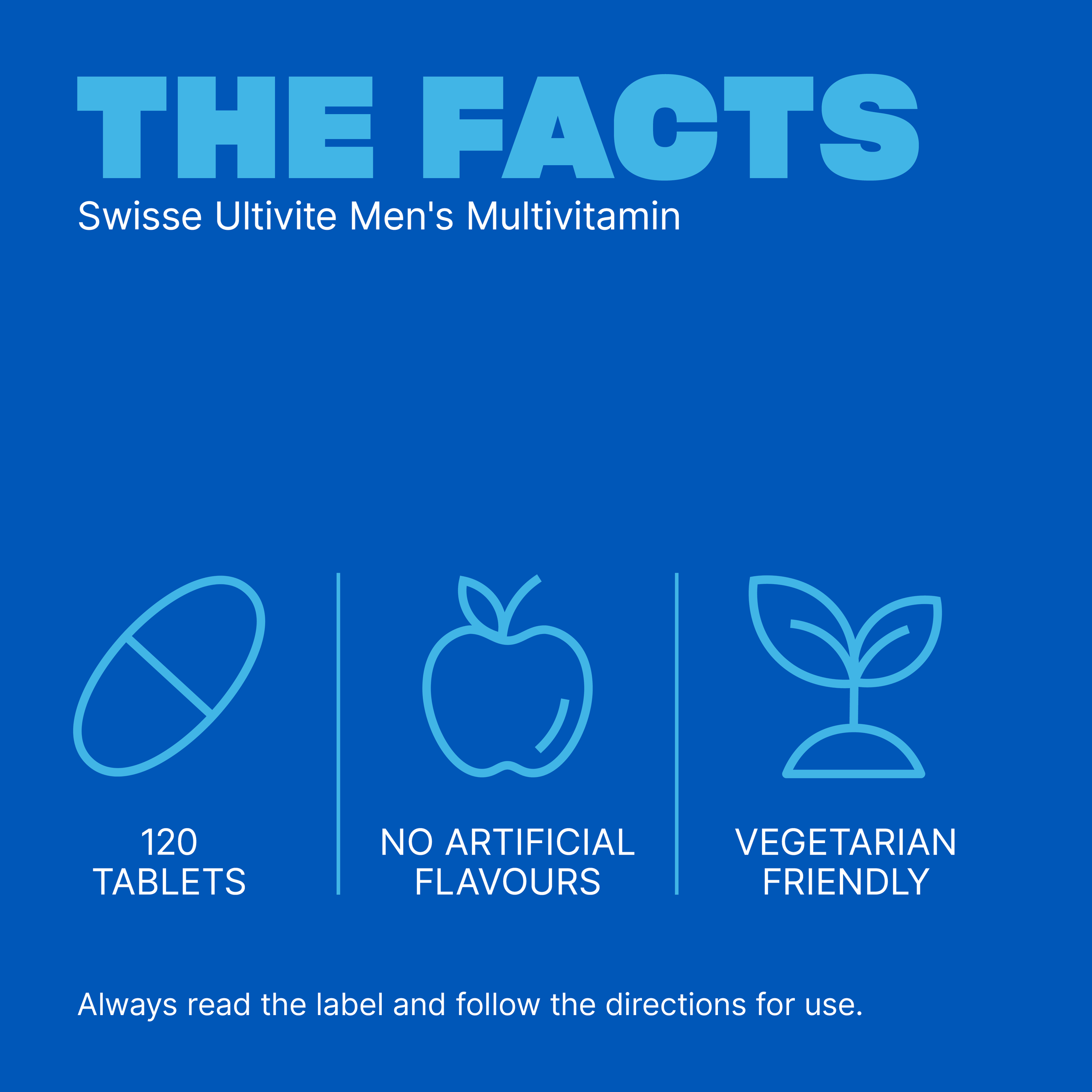 SWISSE ULTIVITE MENS MULTIVITAMIN TABLETS 120 - Image 6