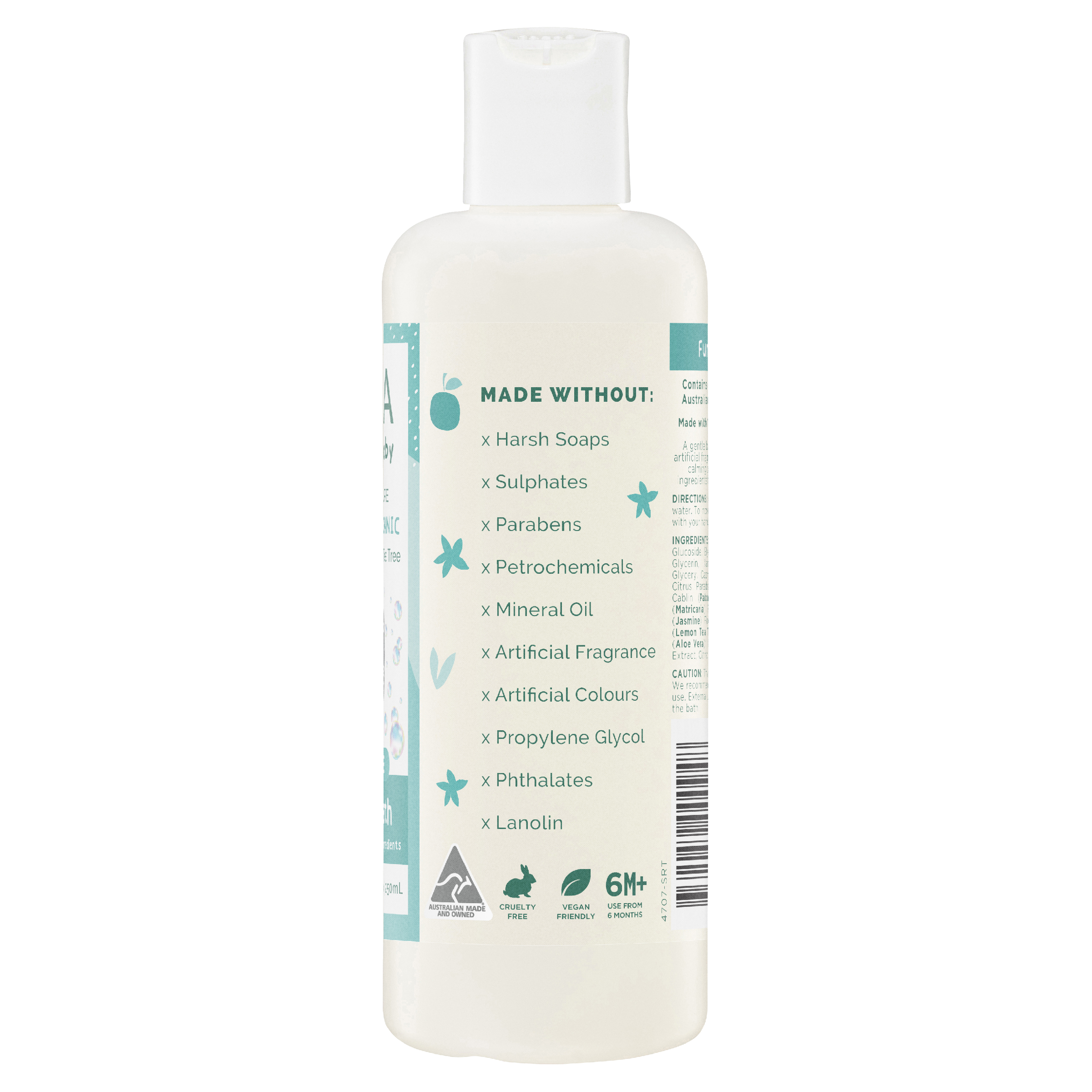 GAIA NATURAL BABY BUBBLE BATH FUNTIME 250ML - Image 4