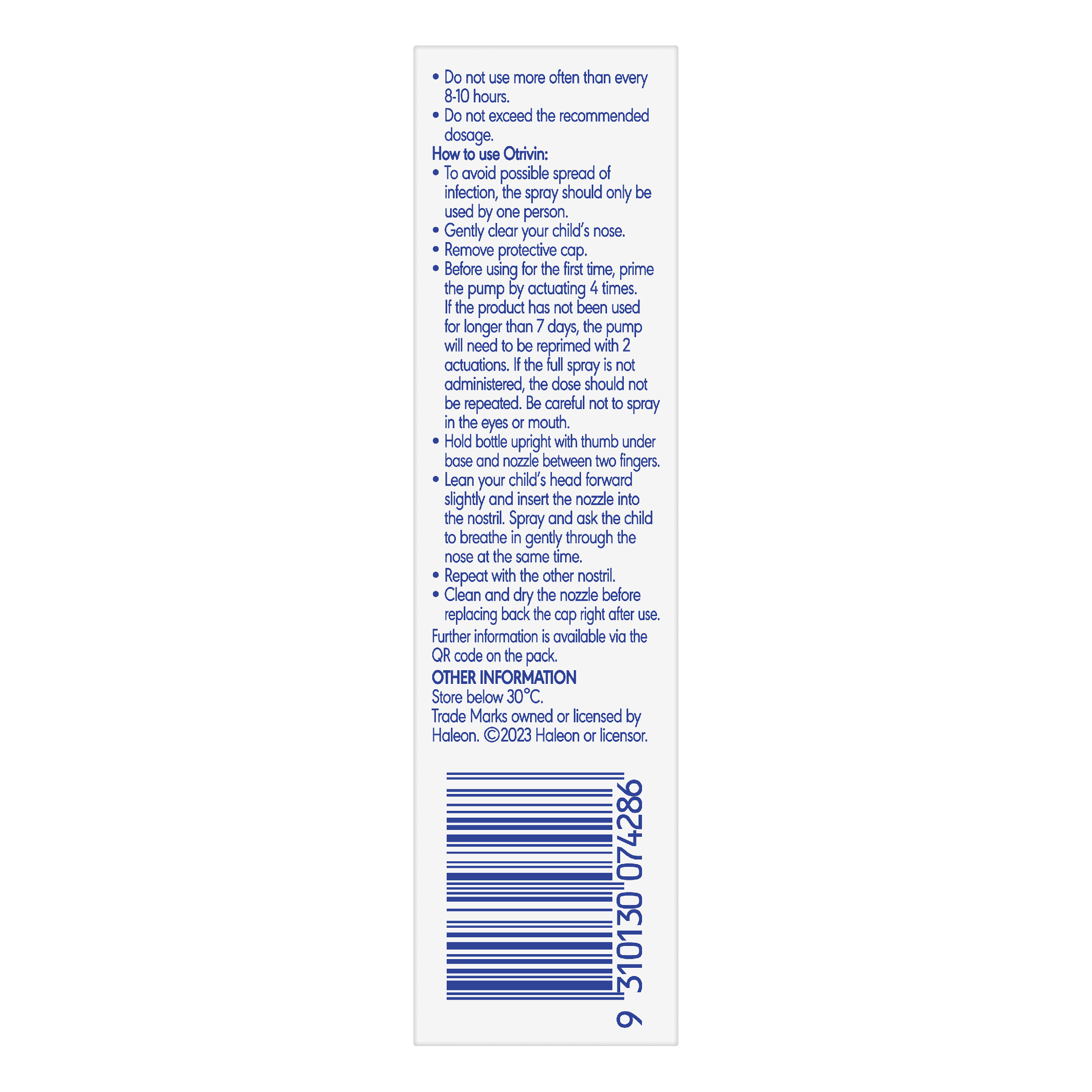 OTRIVIN JUNIOR NASAL SPRAY 10ML - Image 3
