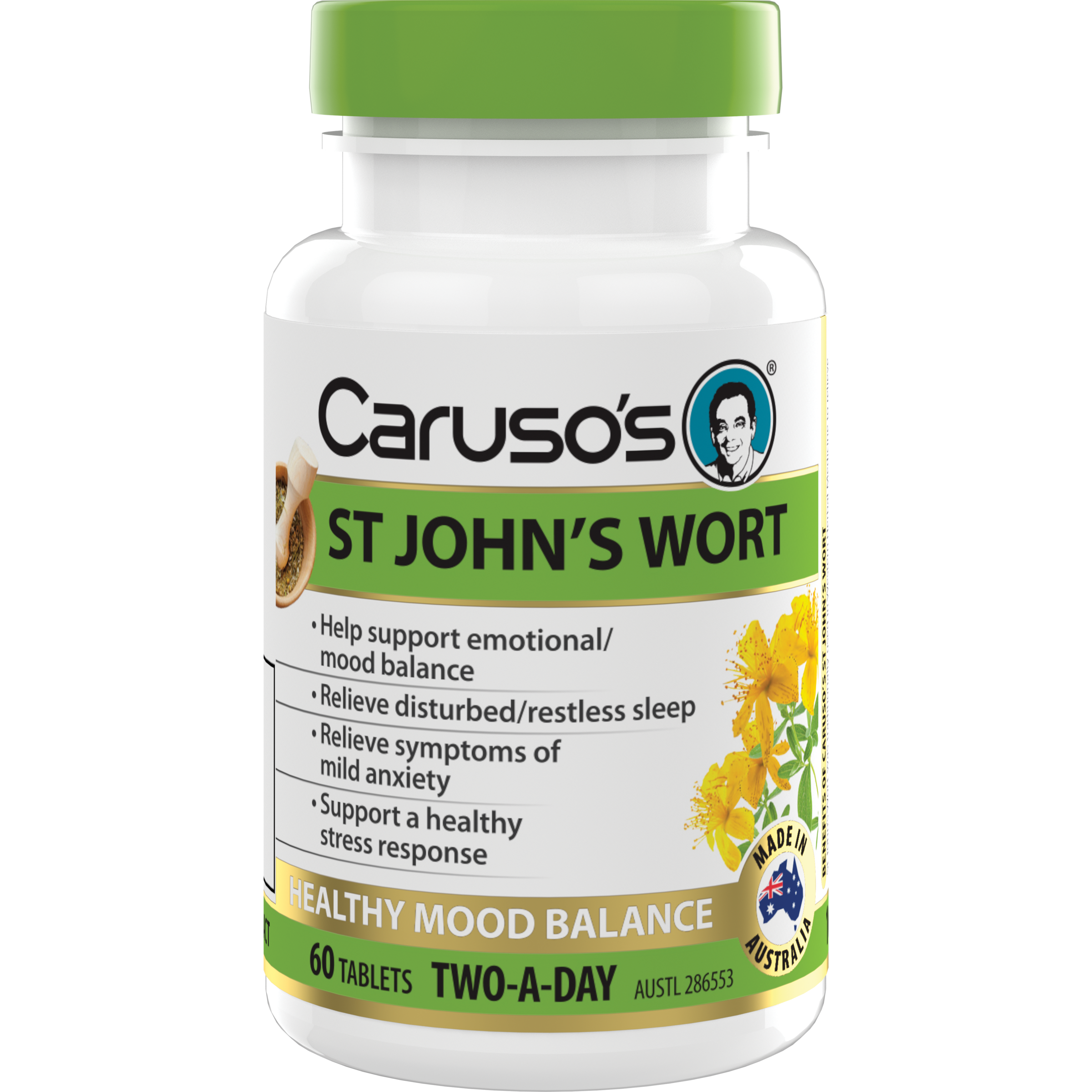CARUSOS ST JOHNS WORT 60 TABLETS