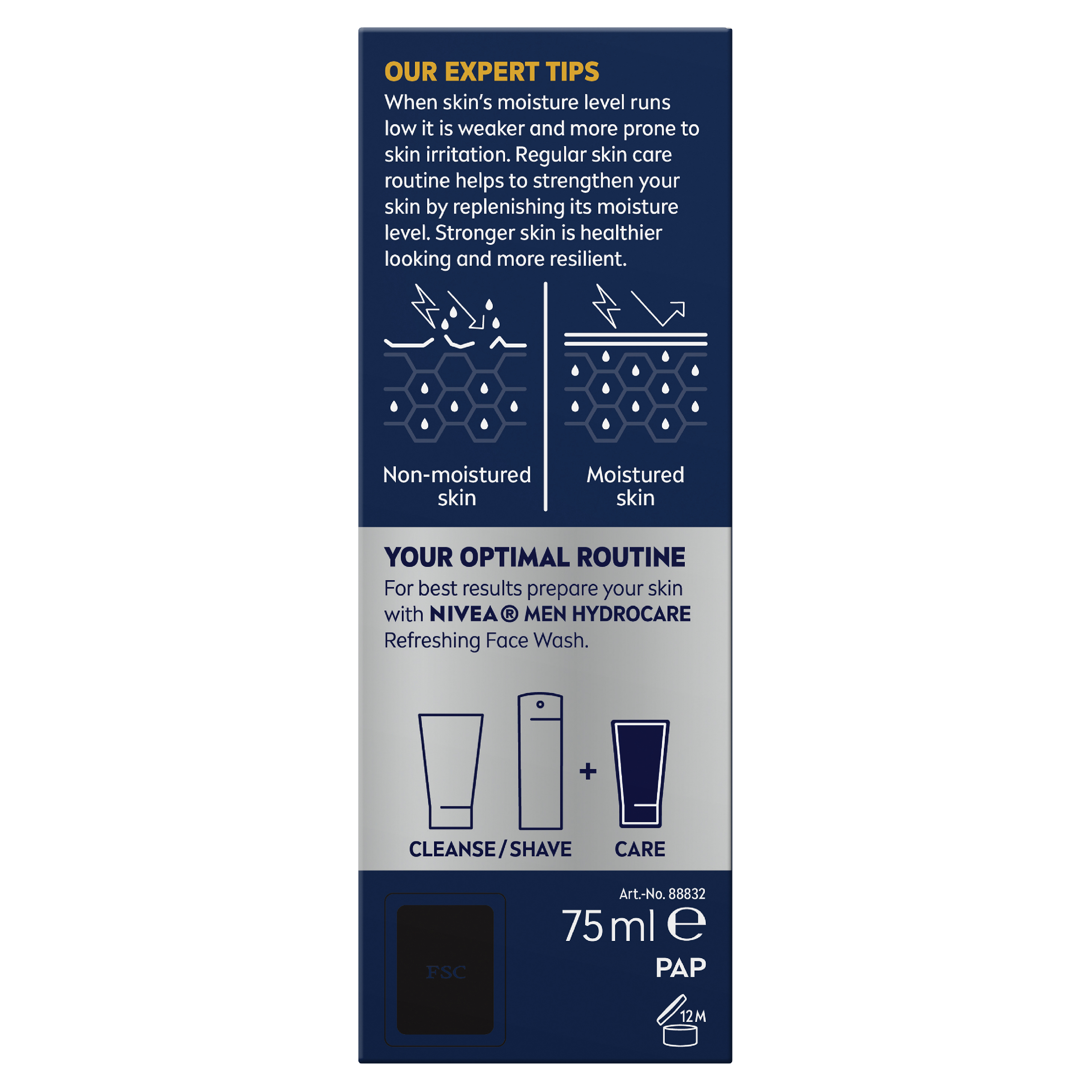 NIVEA MEN PROTECTIVE MOISTURISER SPF15 75ML - Image 3