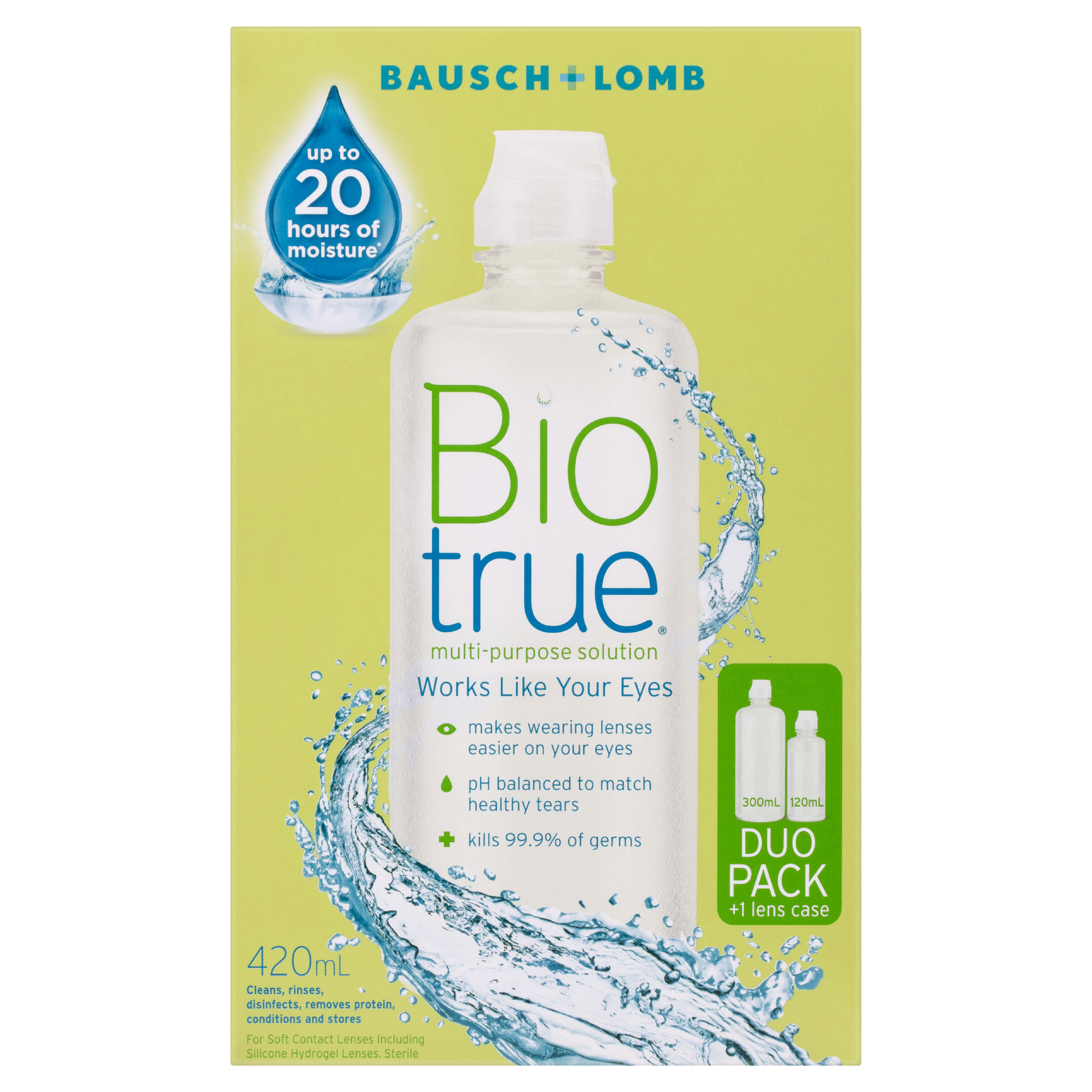 BIOTRUE MULTI PURPOSE DUO SOLUTION 300ML + 120ML - Image 2