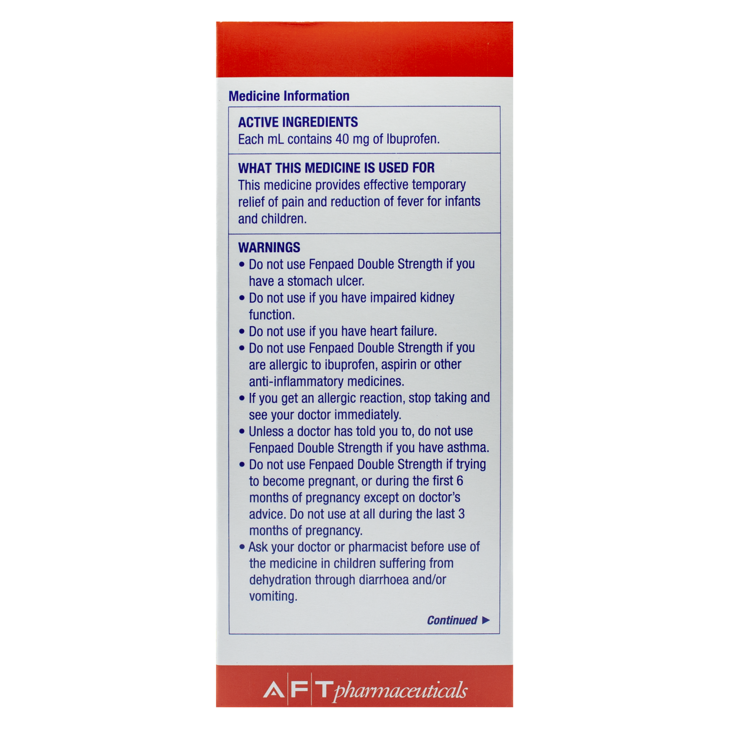 FENPAED DOUBLE STRENGTH 200MG/5ML 200ML - Image 3