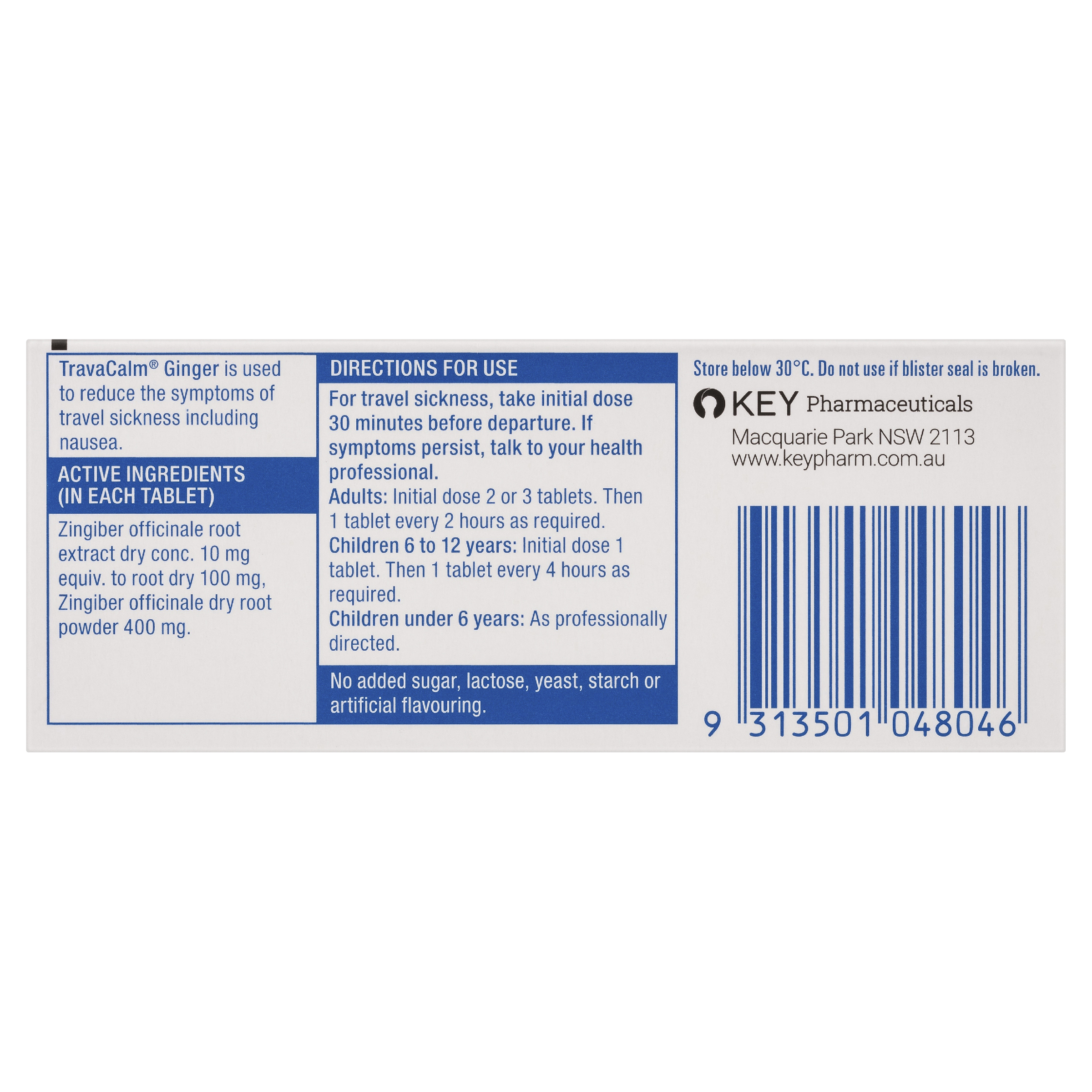 TRAVACALM GINGER TABLETS 10 - Image 4