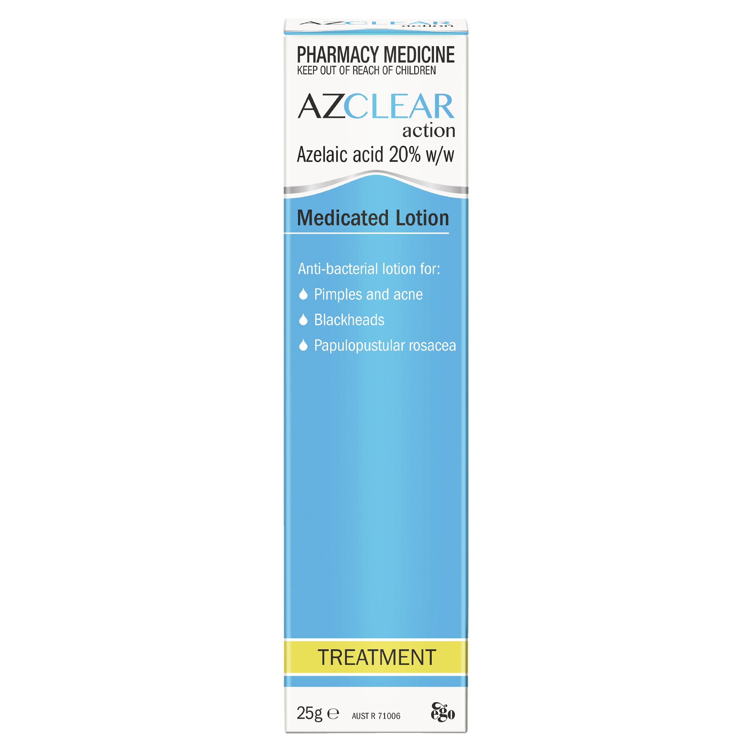 EGO AZCLEAR ACTION MEDICATED LOTION 25G
