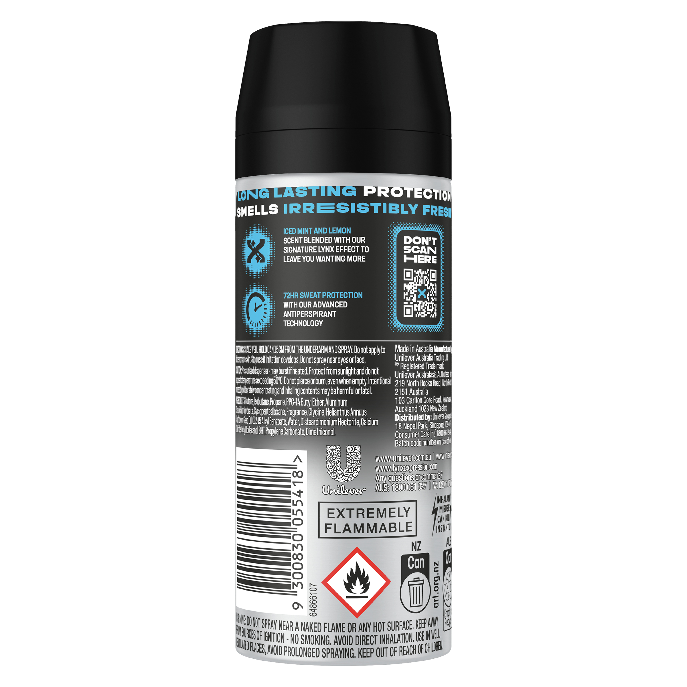 LYNX MEN ANTIPERSPIRANT ICE CHILL 72HR 165ML - Image 2