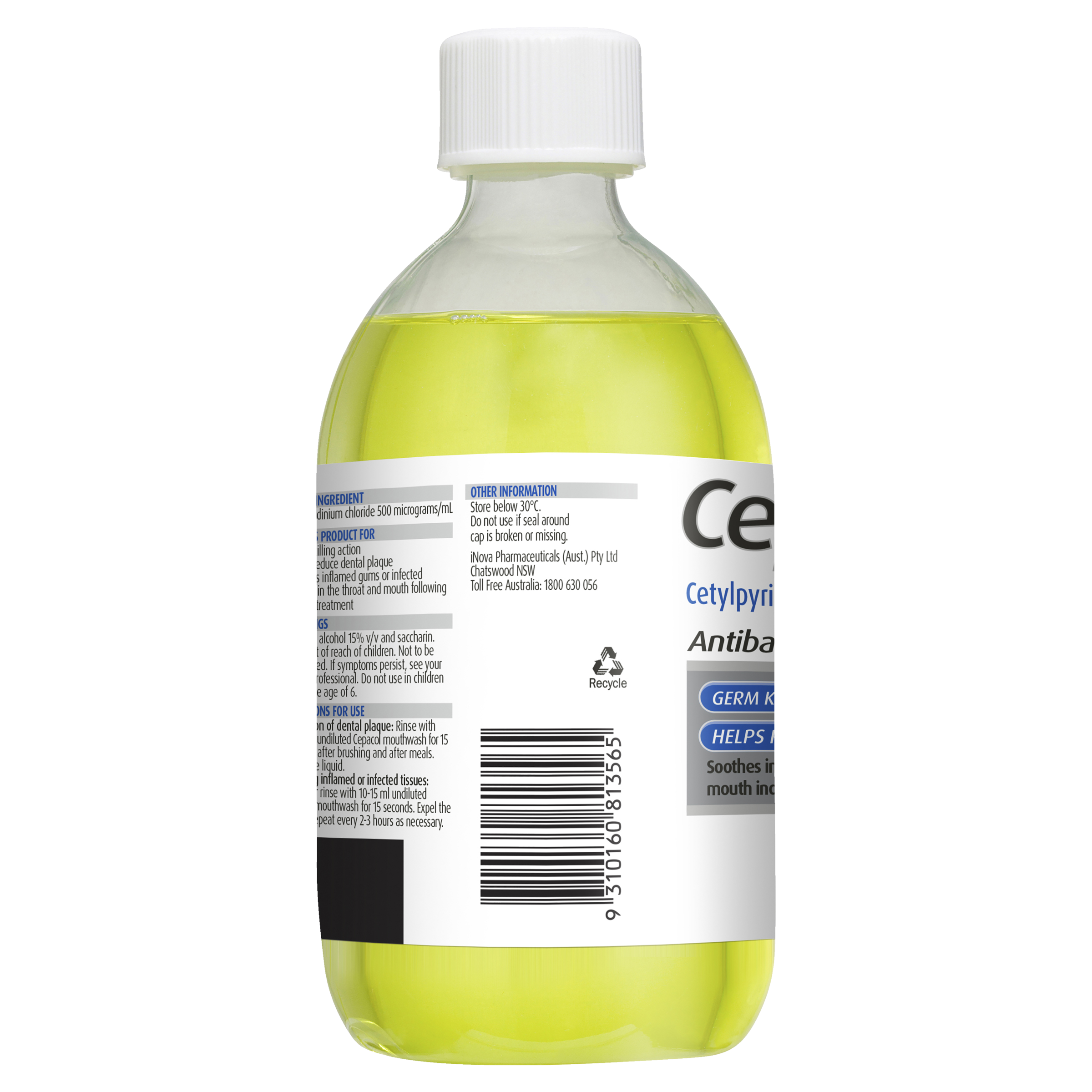 CEPACOL ANTIBACTERIAL ORAL SOLUTION  500ML - Image 2