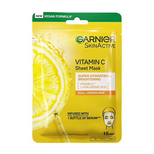GARNIER VITAMIN C HYDRABOMB TISSUE MASK 1 PACK