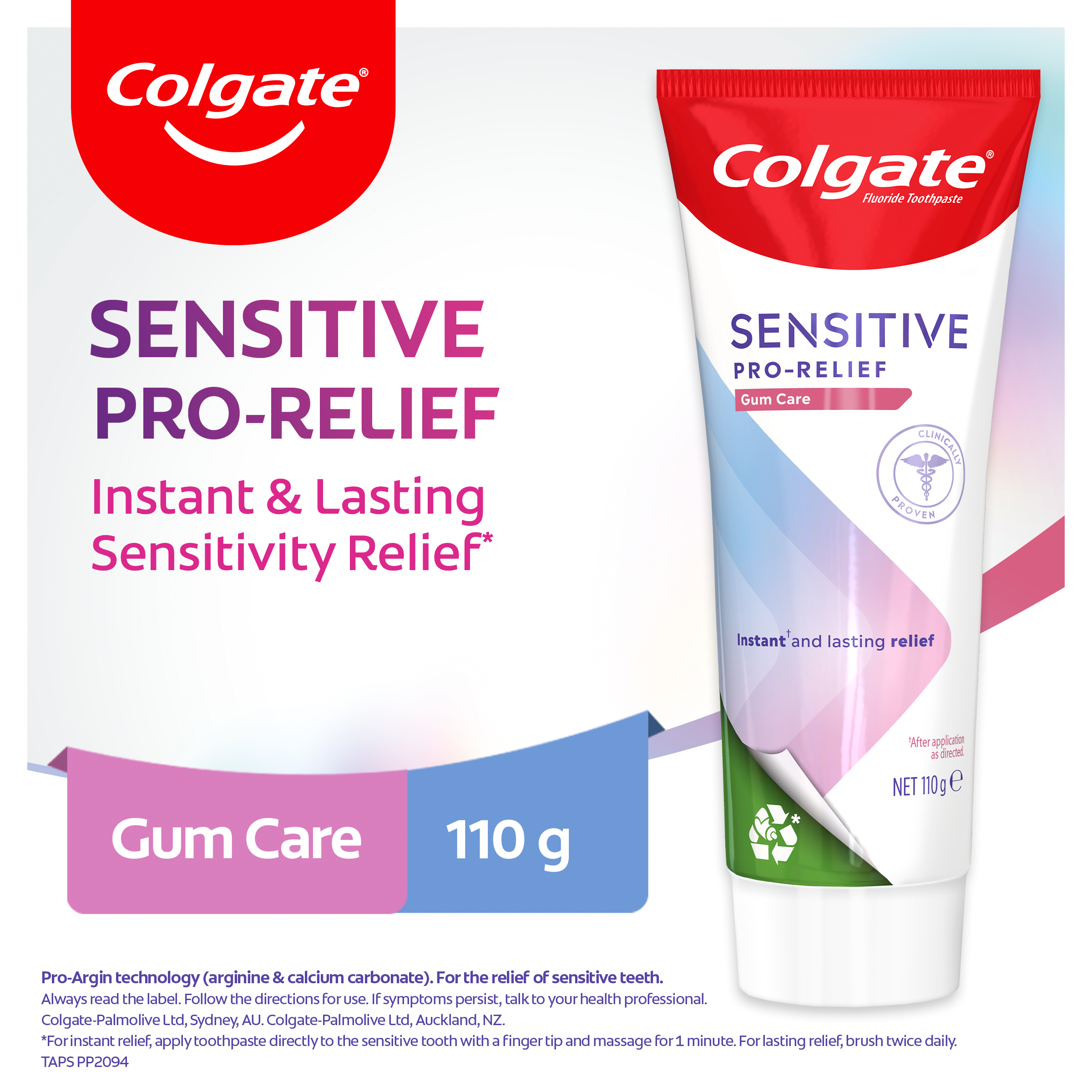 COLGATE TOOTHPASTE SENSITIVE PRO-RELIEF GUM CARE 110G - Image 6