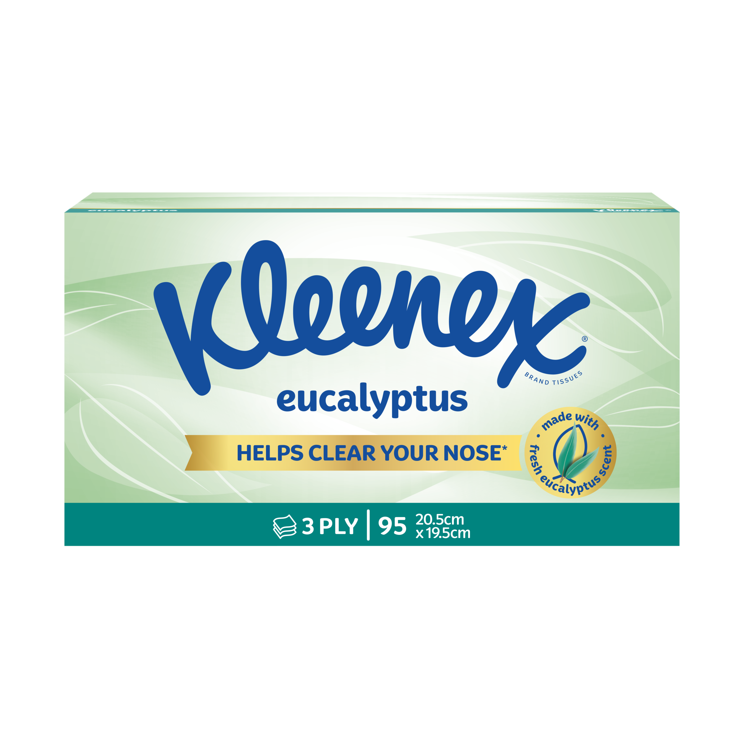 KLEENEX FACIAL TISSUES EUCALYPTUS 3 PLY 95 PACK - Image 7