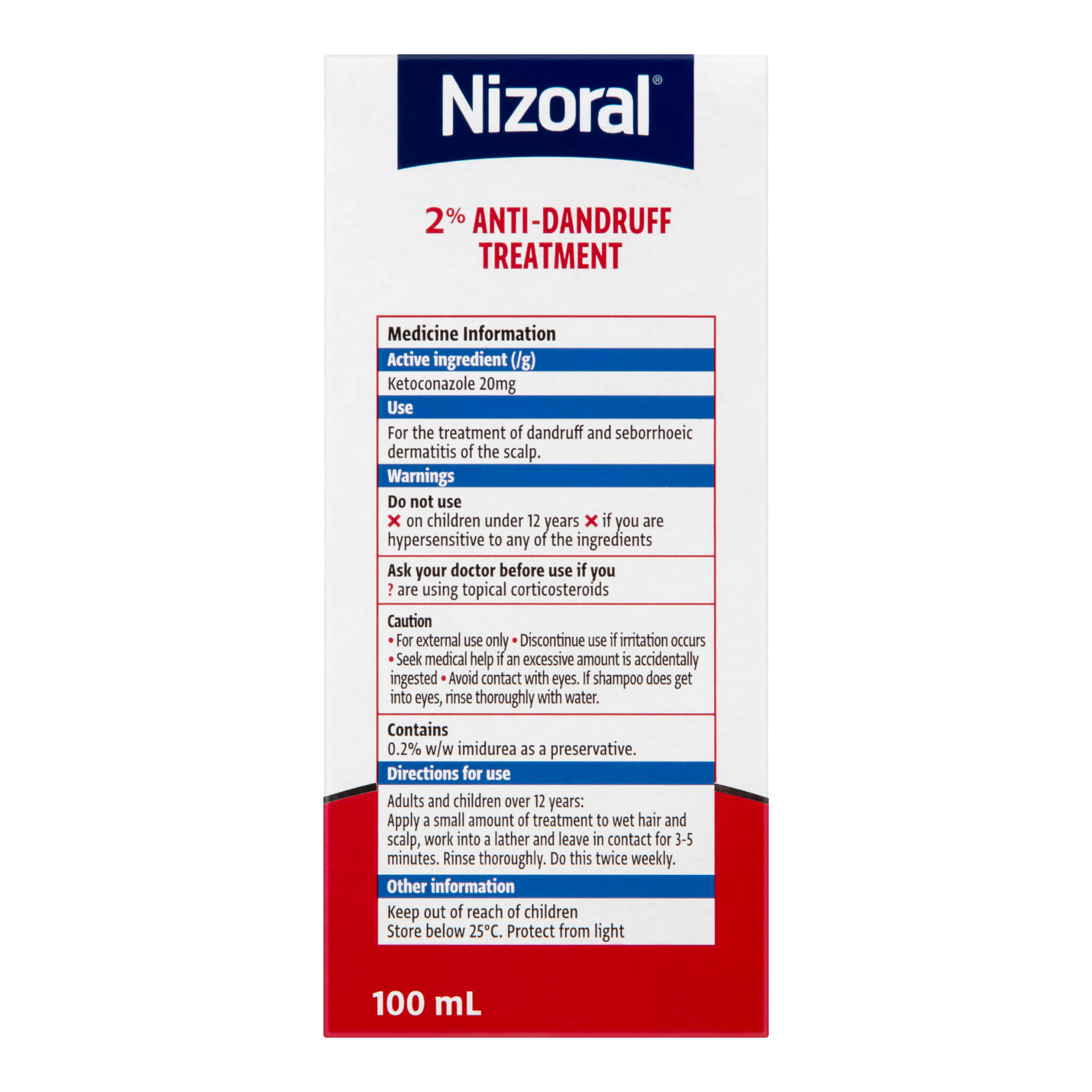 NIZORAL ANTI-DANDRUFF TREATMENT 2% 100ML - Image 4