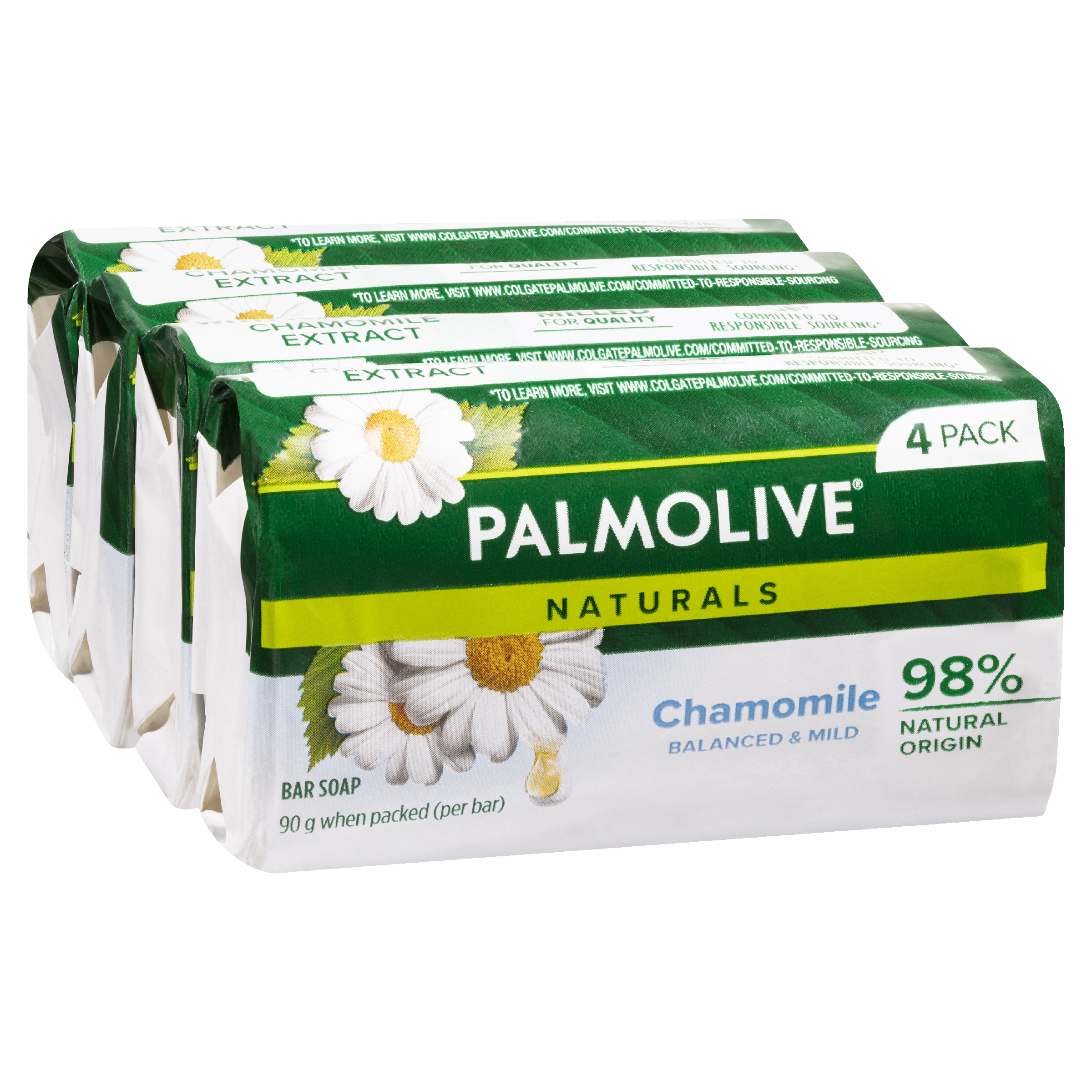 PALMOLIVE NATURALS BODY SOAP CHAMOMILE EXTRACTS 90G 4 PACK