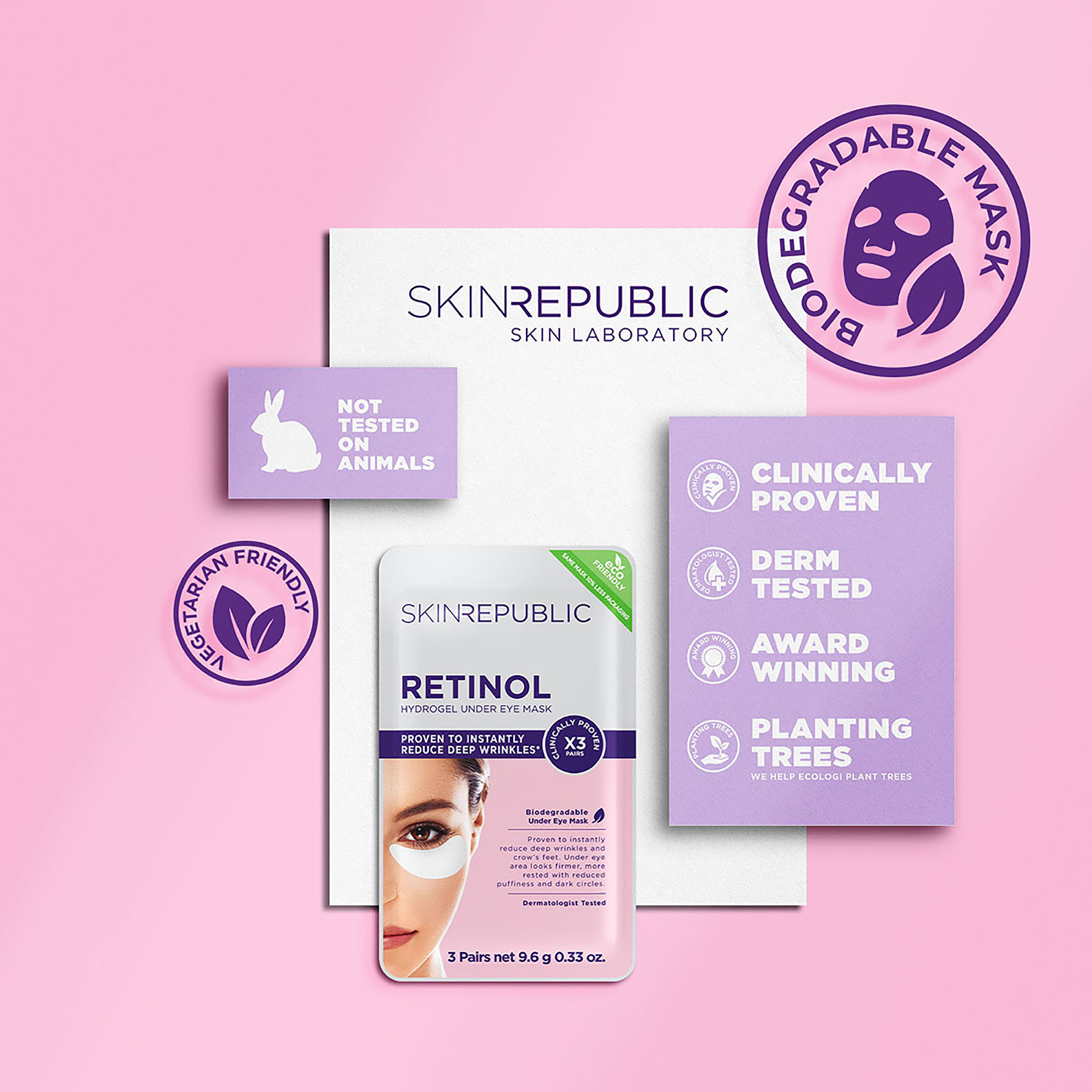 SKIN REPUBLIC RETINOL EYE PATCH 3 PACK - Image 3