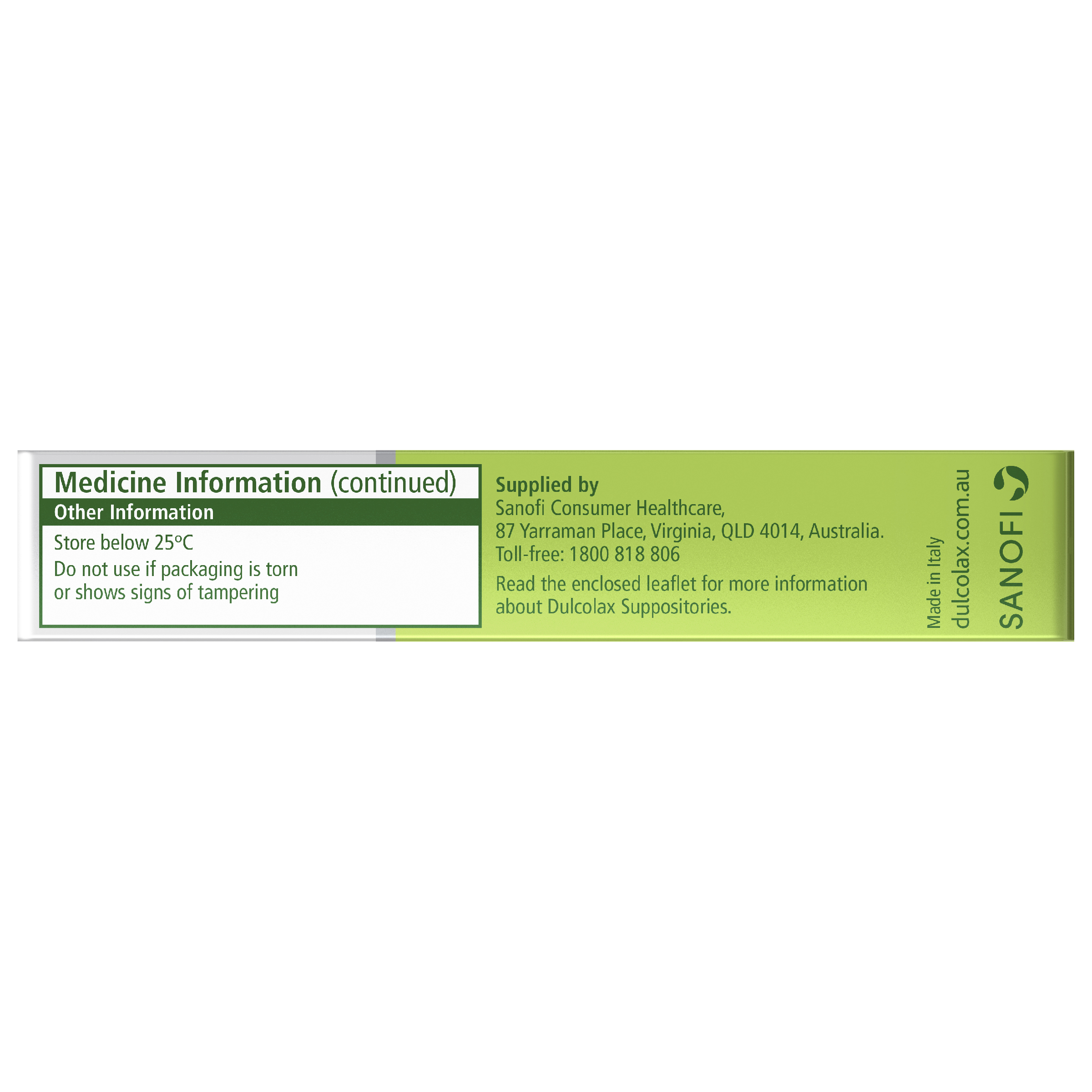 DULCOLAX CONSTIPATION RELIEF SUPPOSITORIES 10 PACK - Image 9