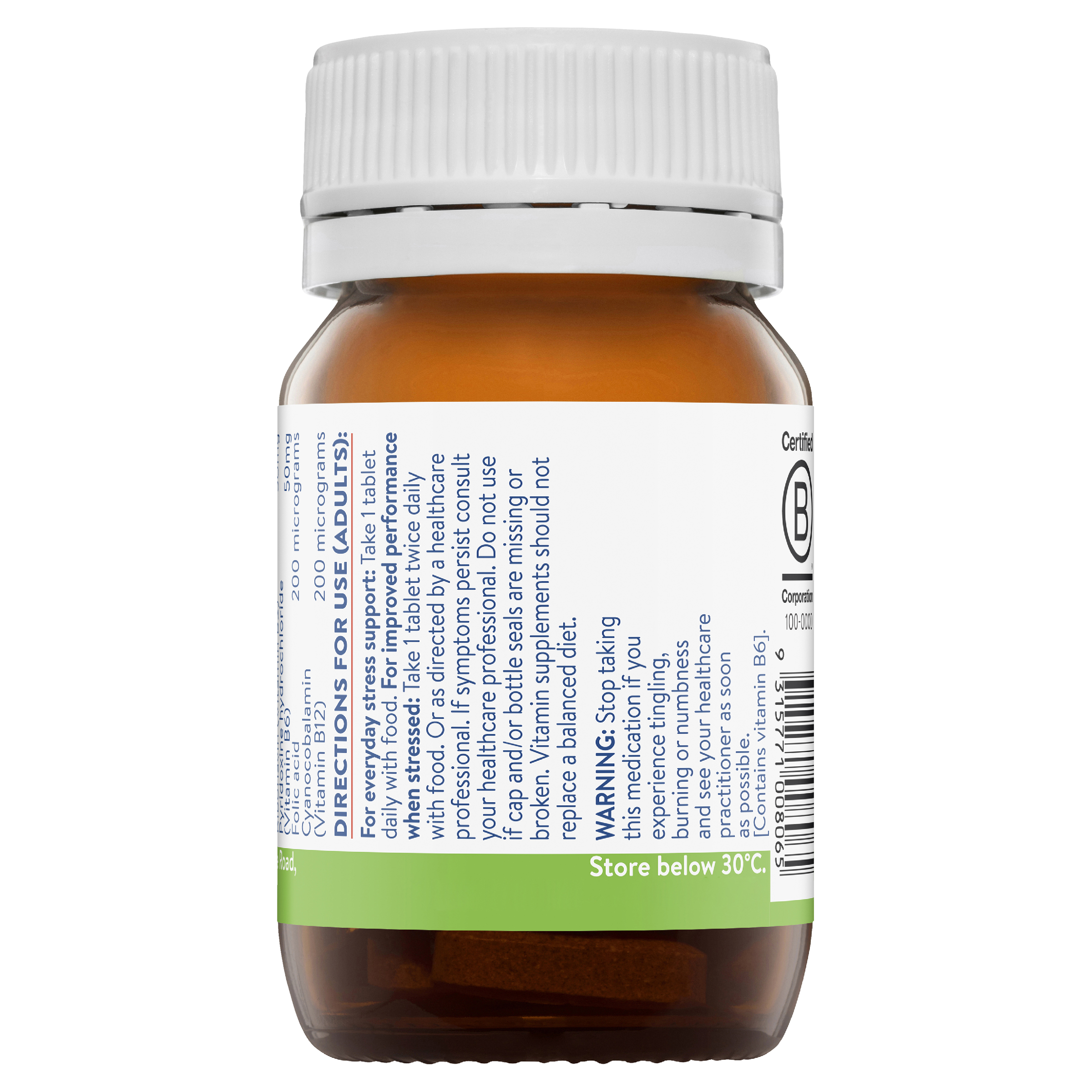 ETHICAL NUTRIENTS SUPER B DAILY STRESS+  60 TABLETS - Image 4