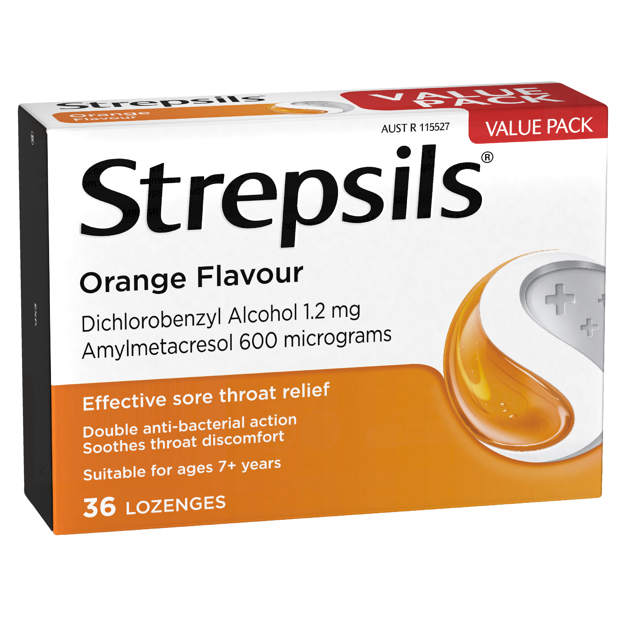 STREPSILS ORANGE 36 LOZENGES - Image 3