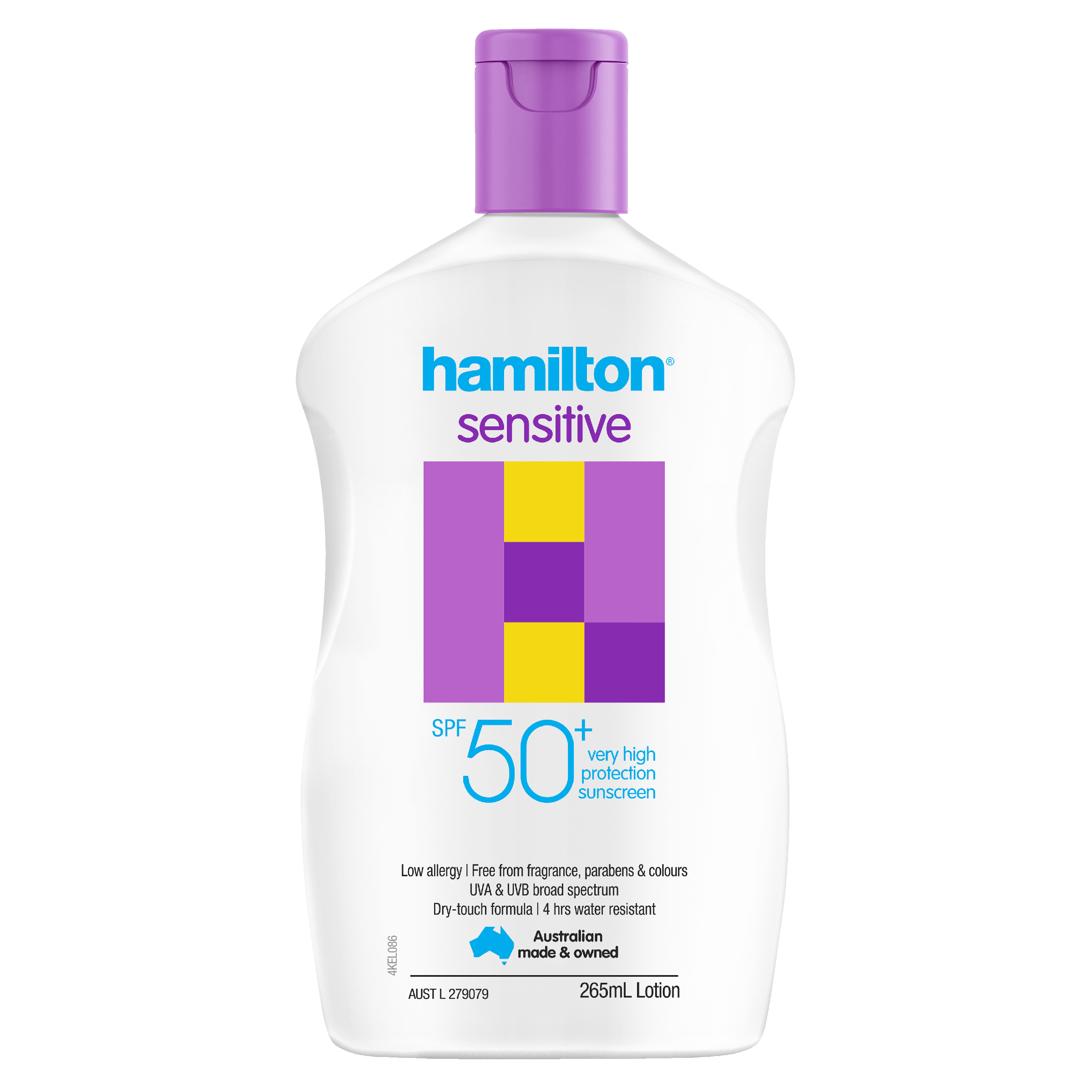 HAMILTON SENSITIVE SUNSCREEN LOTION SPF50+ 265ML