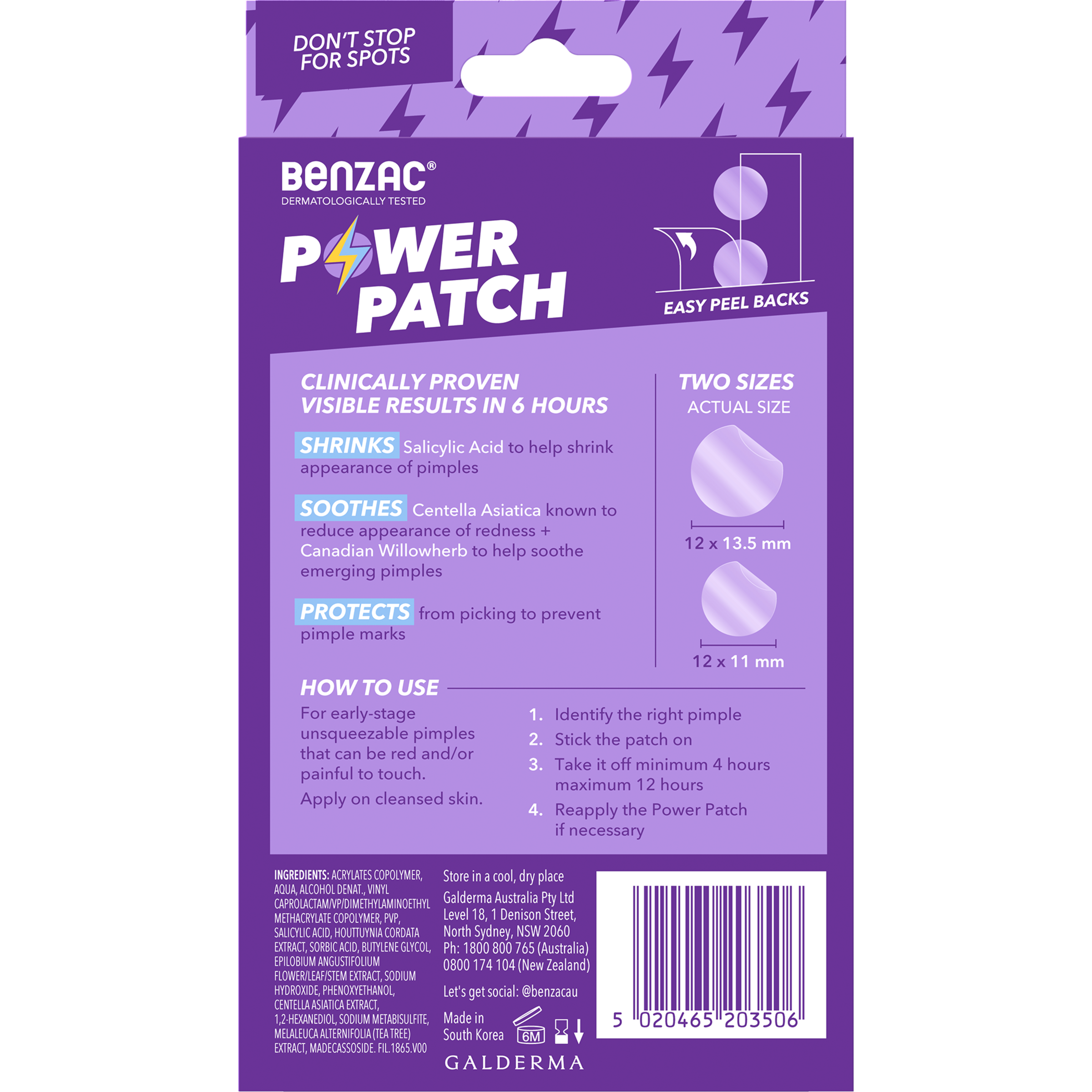 BENZAC POWER PATCHES 24 PACK - Image 2