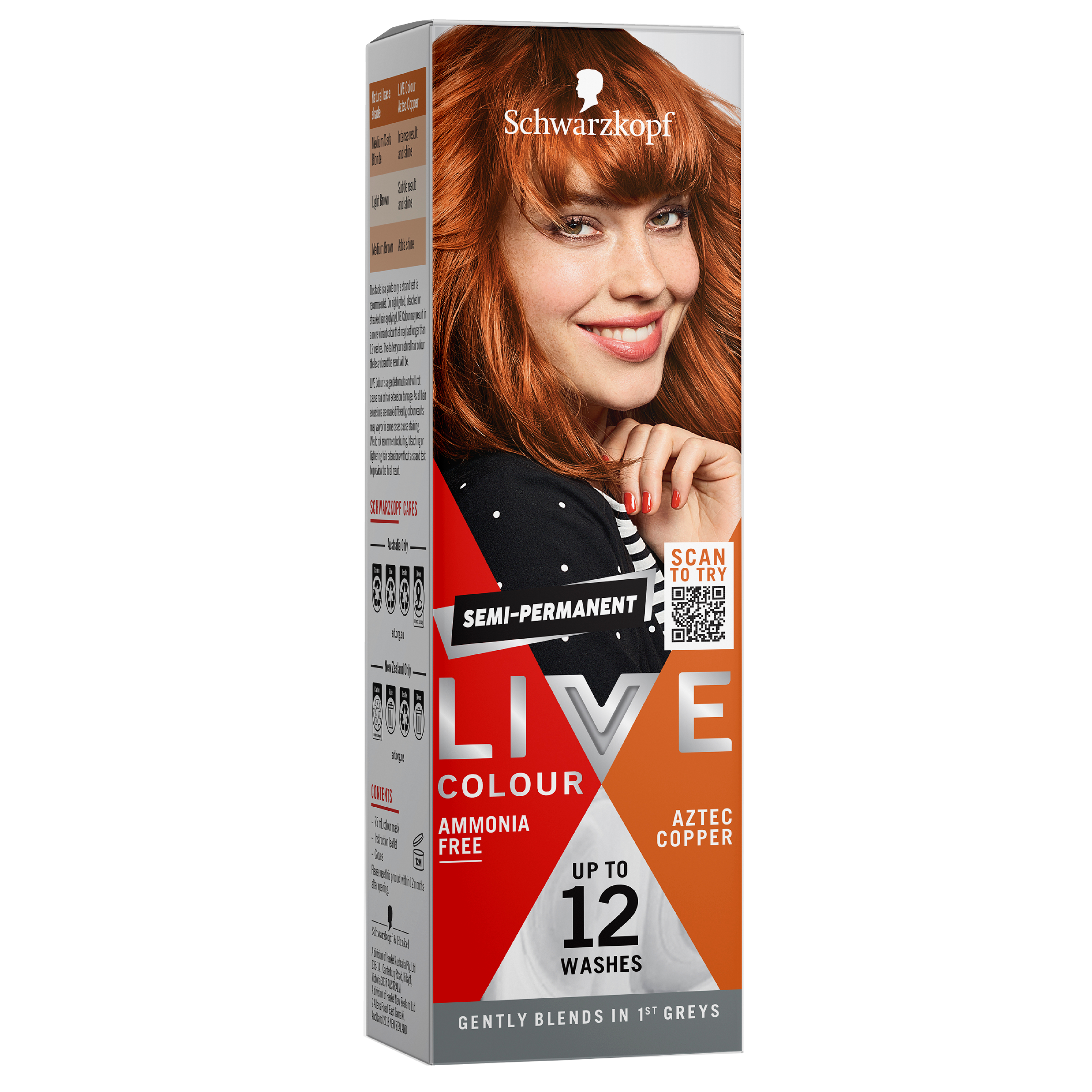SCHWARZKOPF LIVE COLOUR AZTEC COPPER 75ML