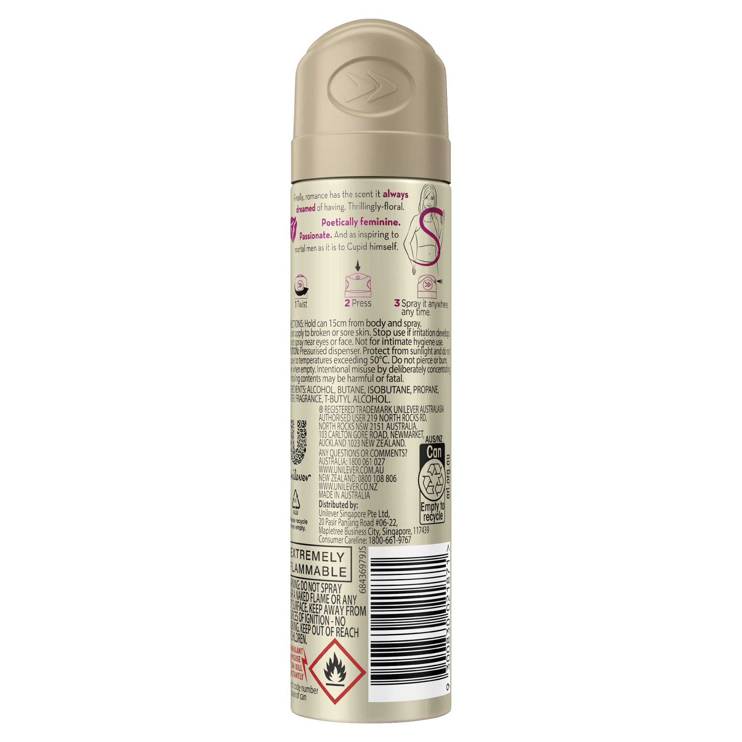 IMPULSE WOMEN BODY SPRAY ROMANTIC SPARK 75ML - Image 2